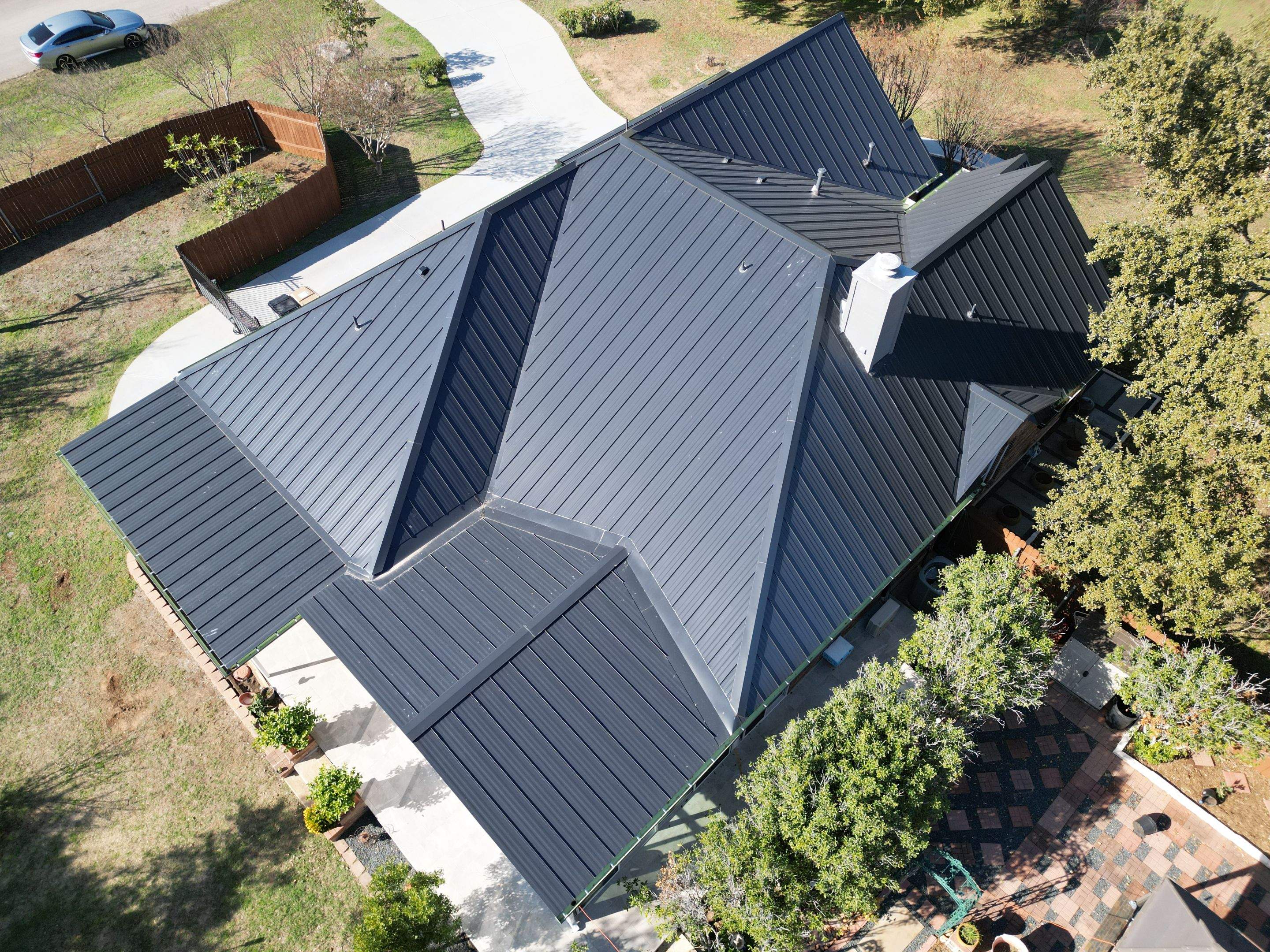 Matte Black - L&A Metals Class 4 UL 2218 Standing Seam Metal by RoofsOnly.com
