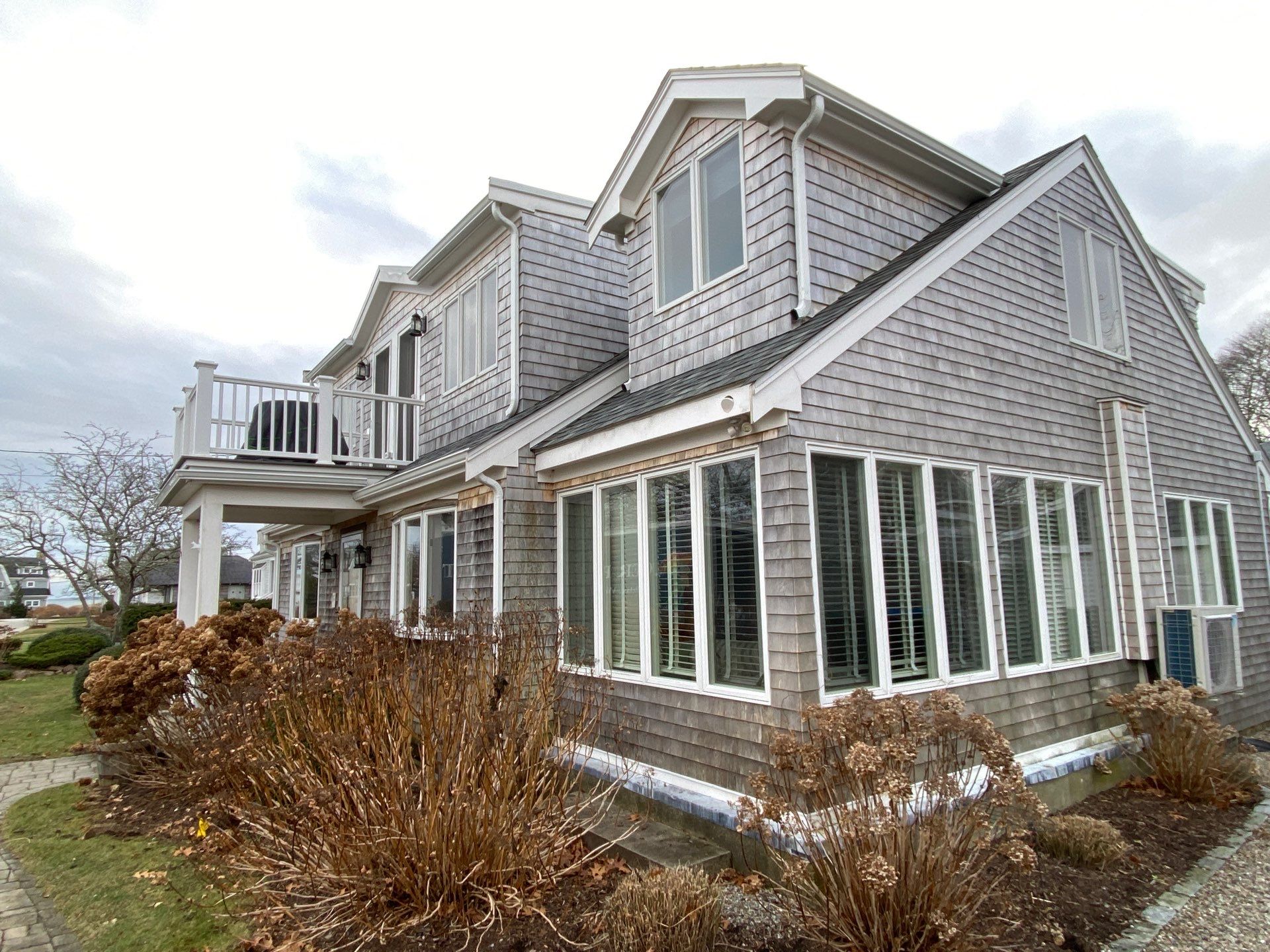 Gutter Installation using 5" K-Style Aluminum Gutter in Falmouth, MA. by Gutter Pro Enterprises