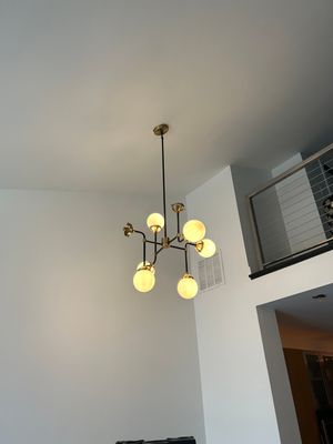 Lighting Installation using Chandelier