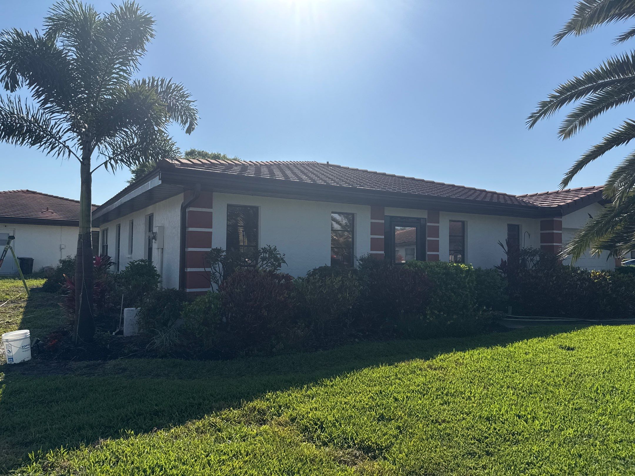 Tile Roof Cleaning – Vivenda at Bradenton I (5-Star Review & Plant Protection) by Sunshine AquaWash