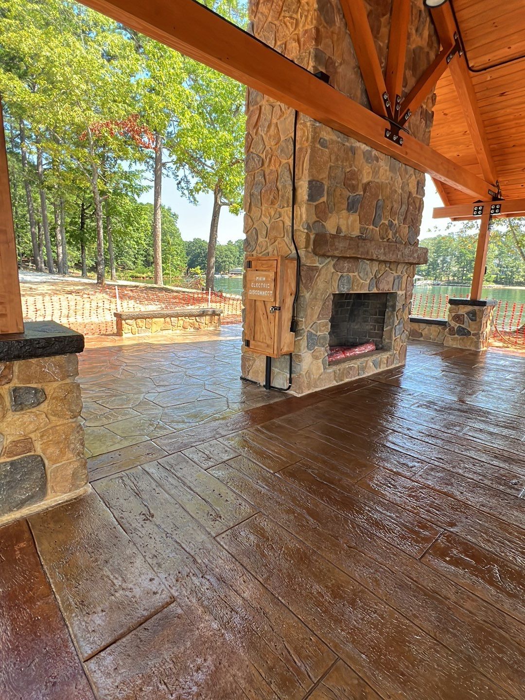 Stamped Concrete Pavilion Slab by Xtreme Concrete Services