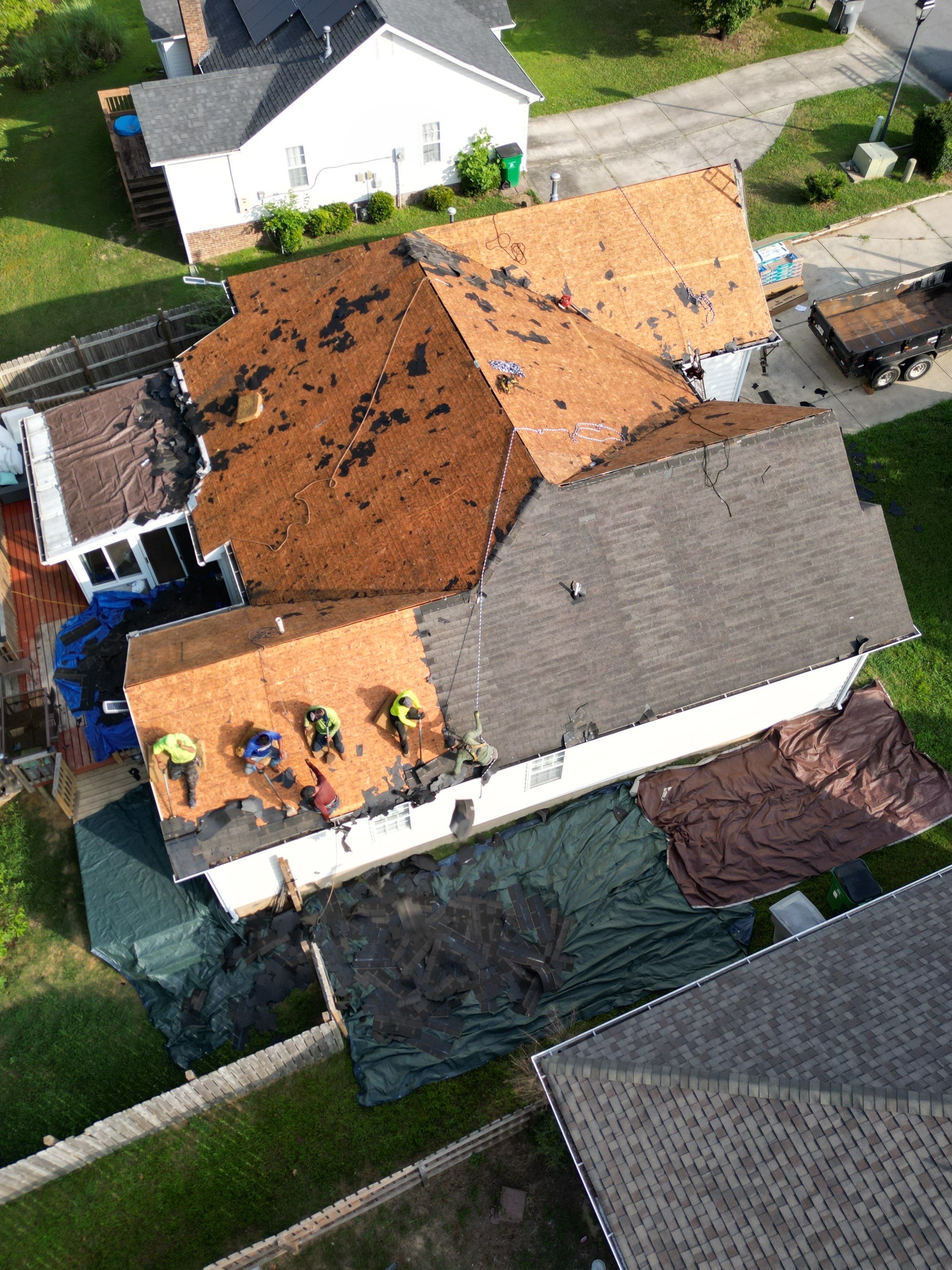 Roof replacement by hail and wind damage by Just Brilliant Restoration JBR