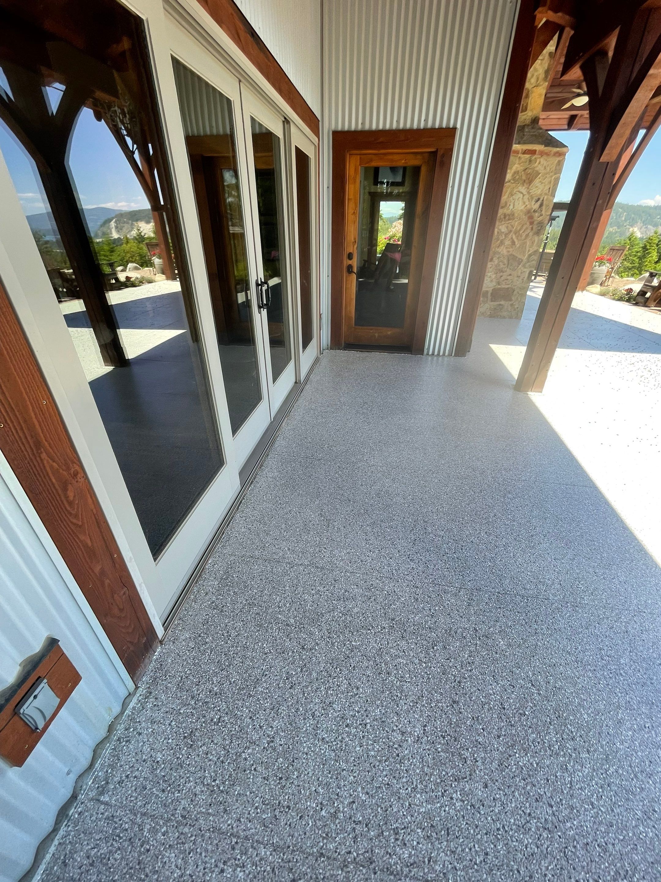 Patio Transformation using Mt Everest by Croc Coatings, LLC