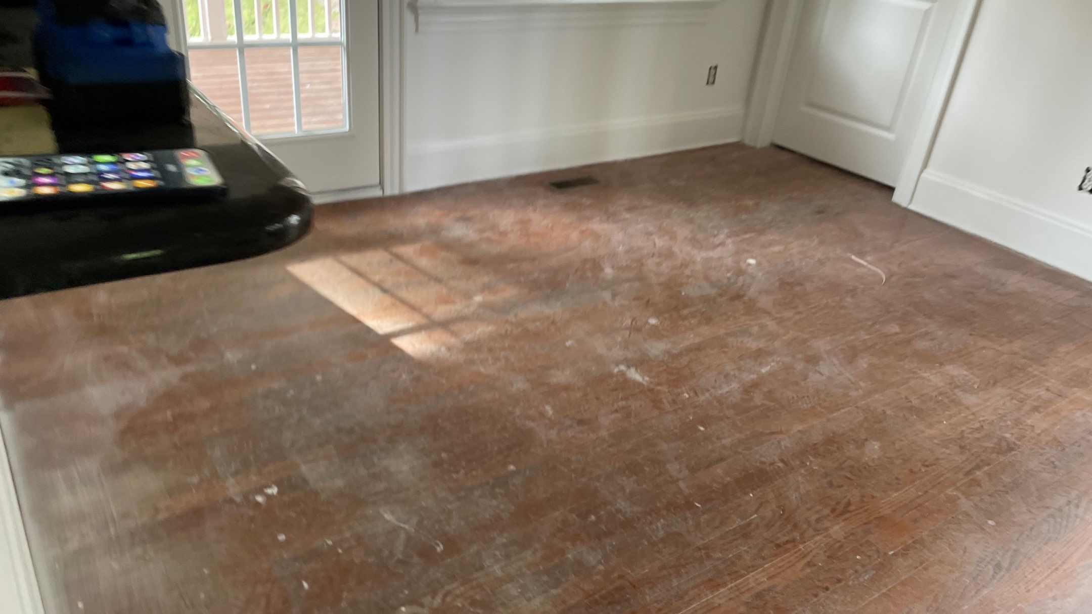Sand and Finish Red Oak back to Natural with Matte Waterbased Finish by Footprints Floors of Coastal Carolina