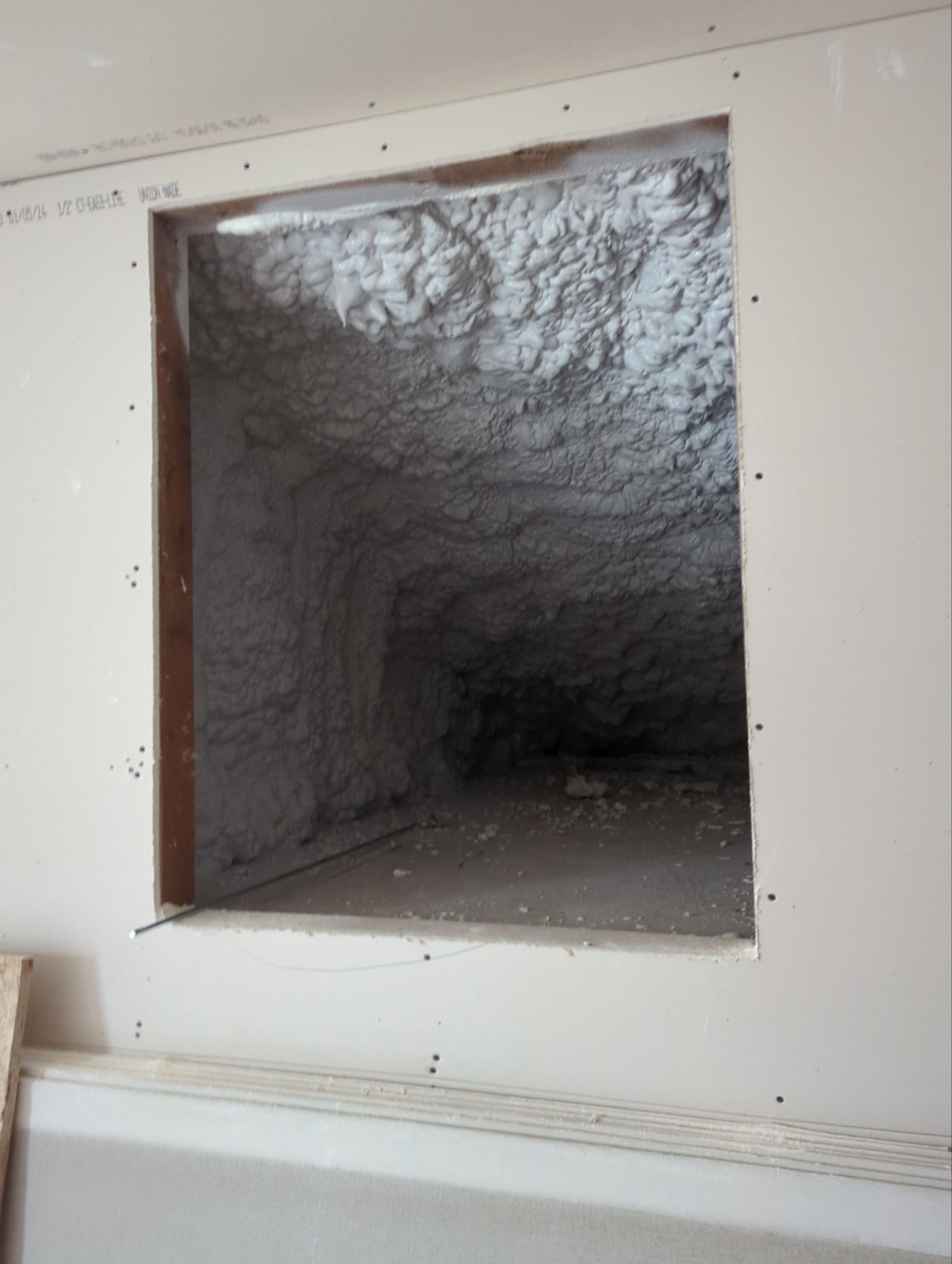 Basement Exterior Walls using Closed Cell Spray Foam by NYS Foam & Energy