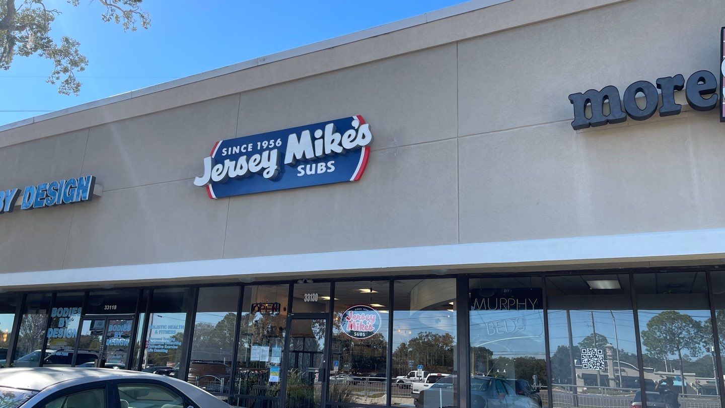 Channel Letters on Backer for Jersey Mikes by SignCrafters