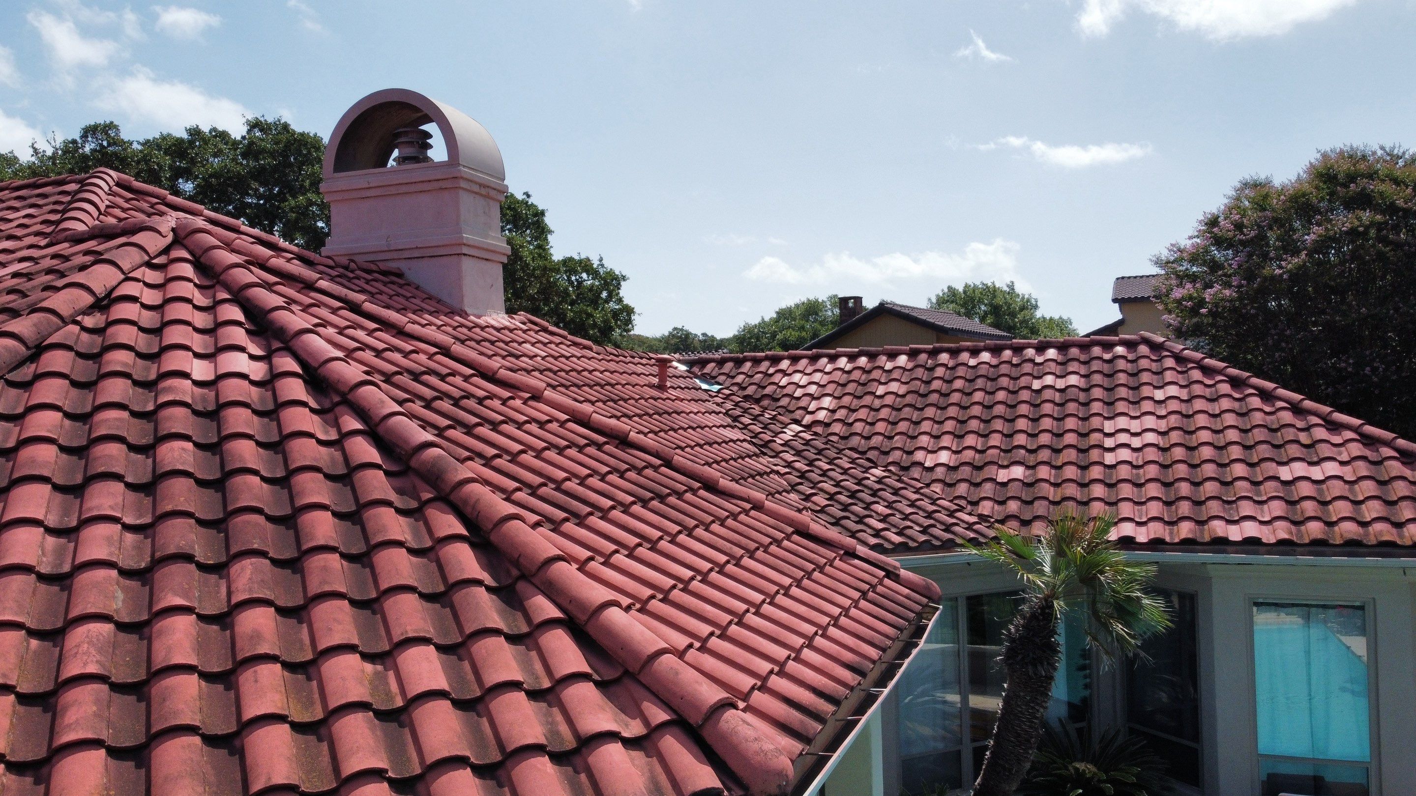 Tile Roof Wash Project in San Antonio by Bright Choice