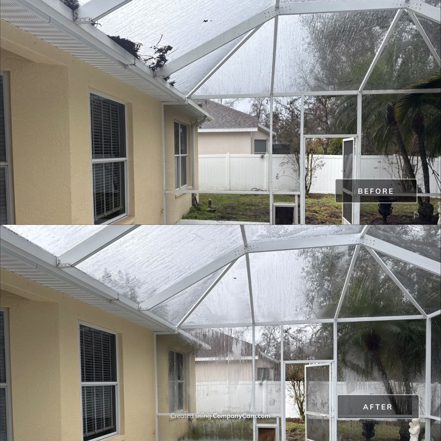 Lanai & Screen Enclosure Cleaning, Paver and Fence Cleaning by Sunshine AquaWash