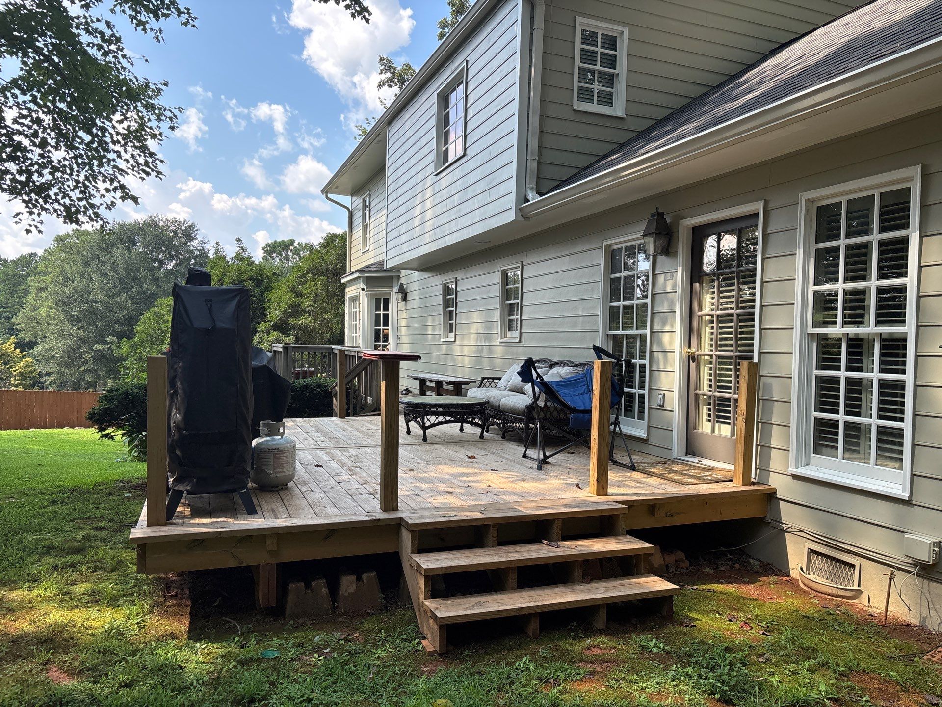 Pressure Treated Wood Resurface by Nelson Exteriors 
