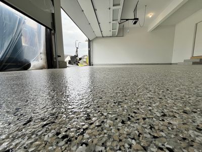 Cabin Fever Flake Garage Floor
