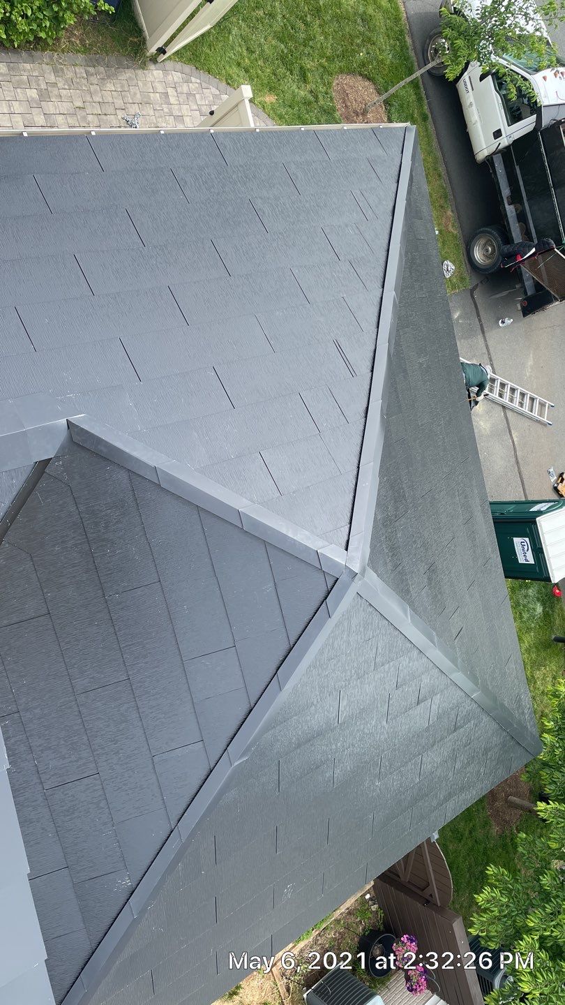 Tesla Solar Roof using Tesla Solar Roof V3 tiles by American Home Contractors