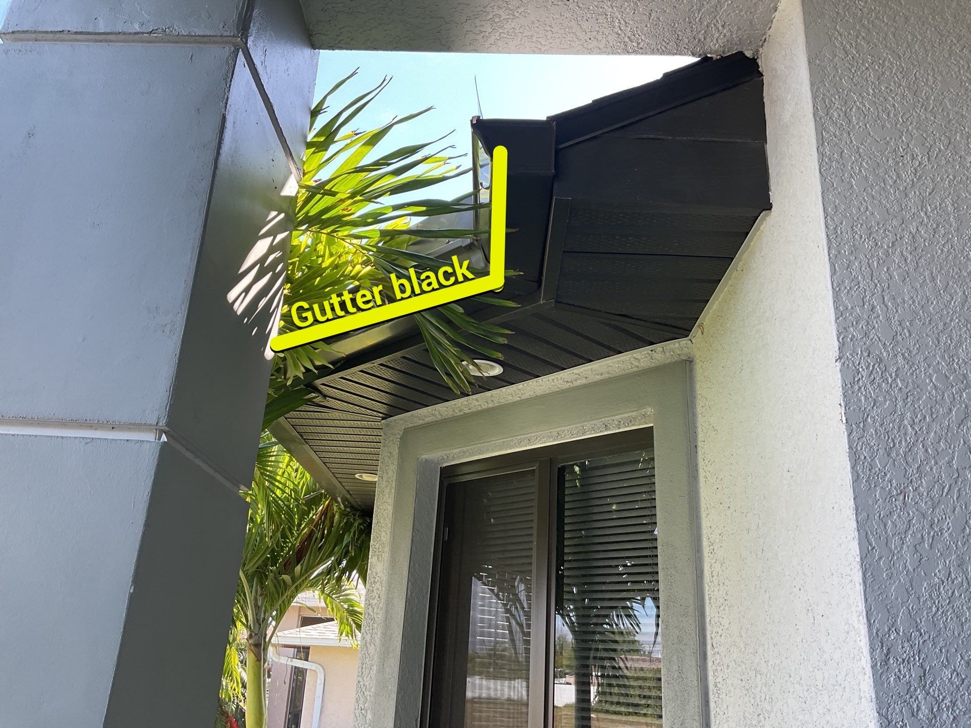 Black Seamless Gutters using 6 Inch Seamless Gutters in Cape Coral FL by Gutter Professors