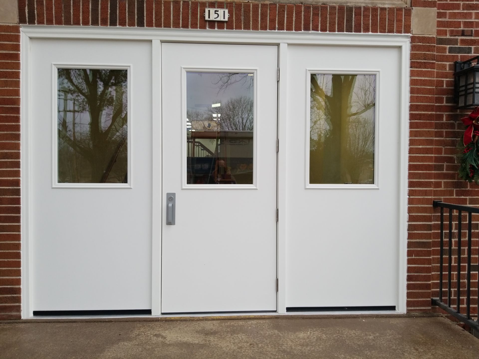 Commercial Entry Door Installation at Grafton Local Library by Stendahl Services
