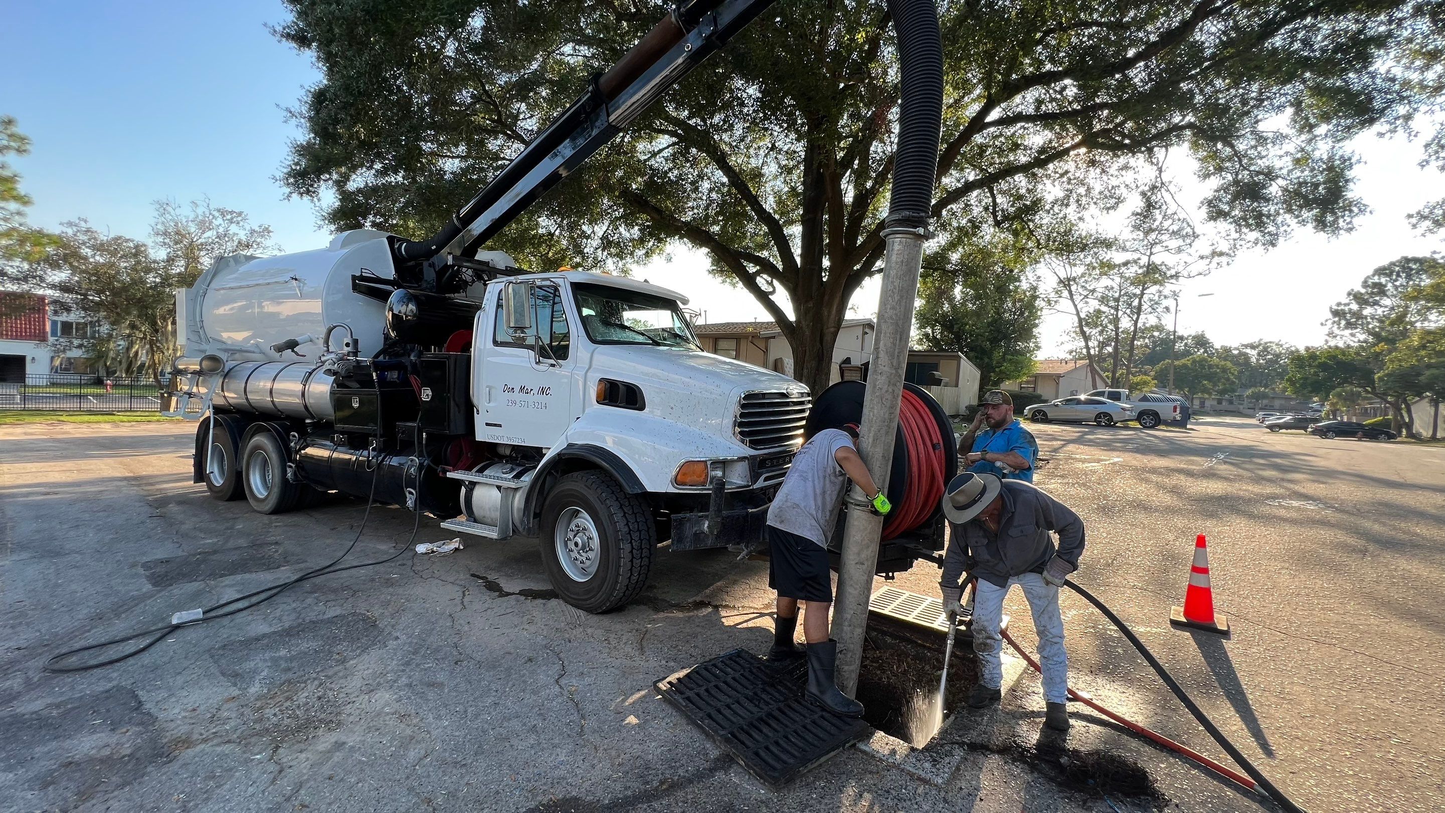 Apartment Complex Storm Water System Cleaning and Maintenance by Don Mar, Inc. Storm Water Solutions