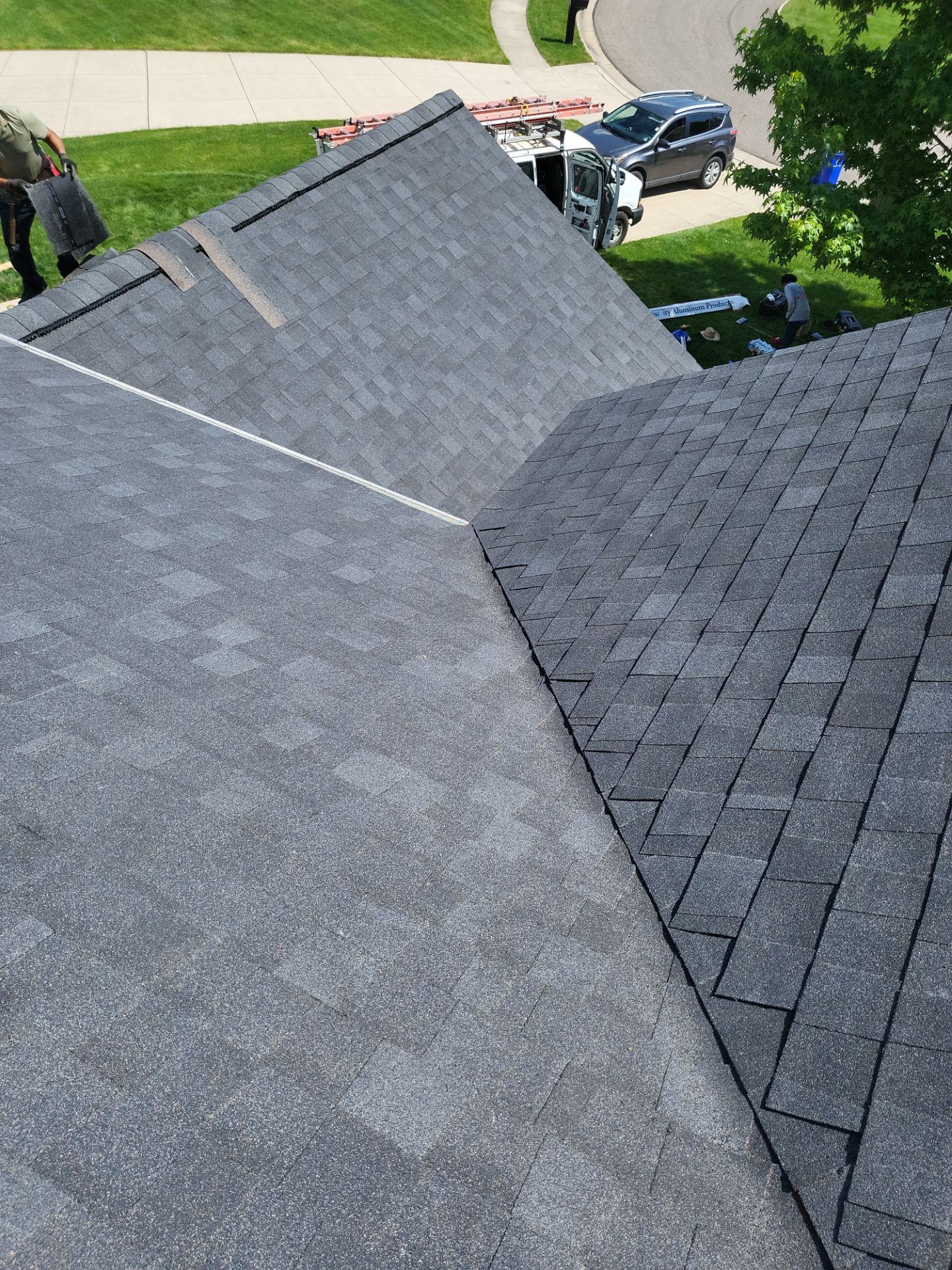 Atlas Pinnacle, Color, Black Shadow, Drip Edge, Color, White by Eagle Eye Roofing