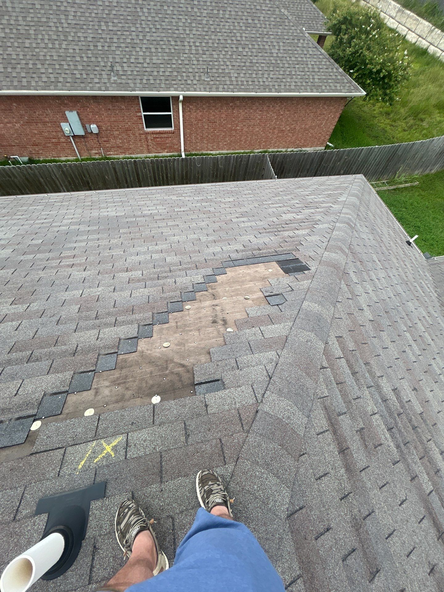 Residential Roof Replacement using GAF - HDZ - Barkwood by Action Exteriors Austin