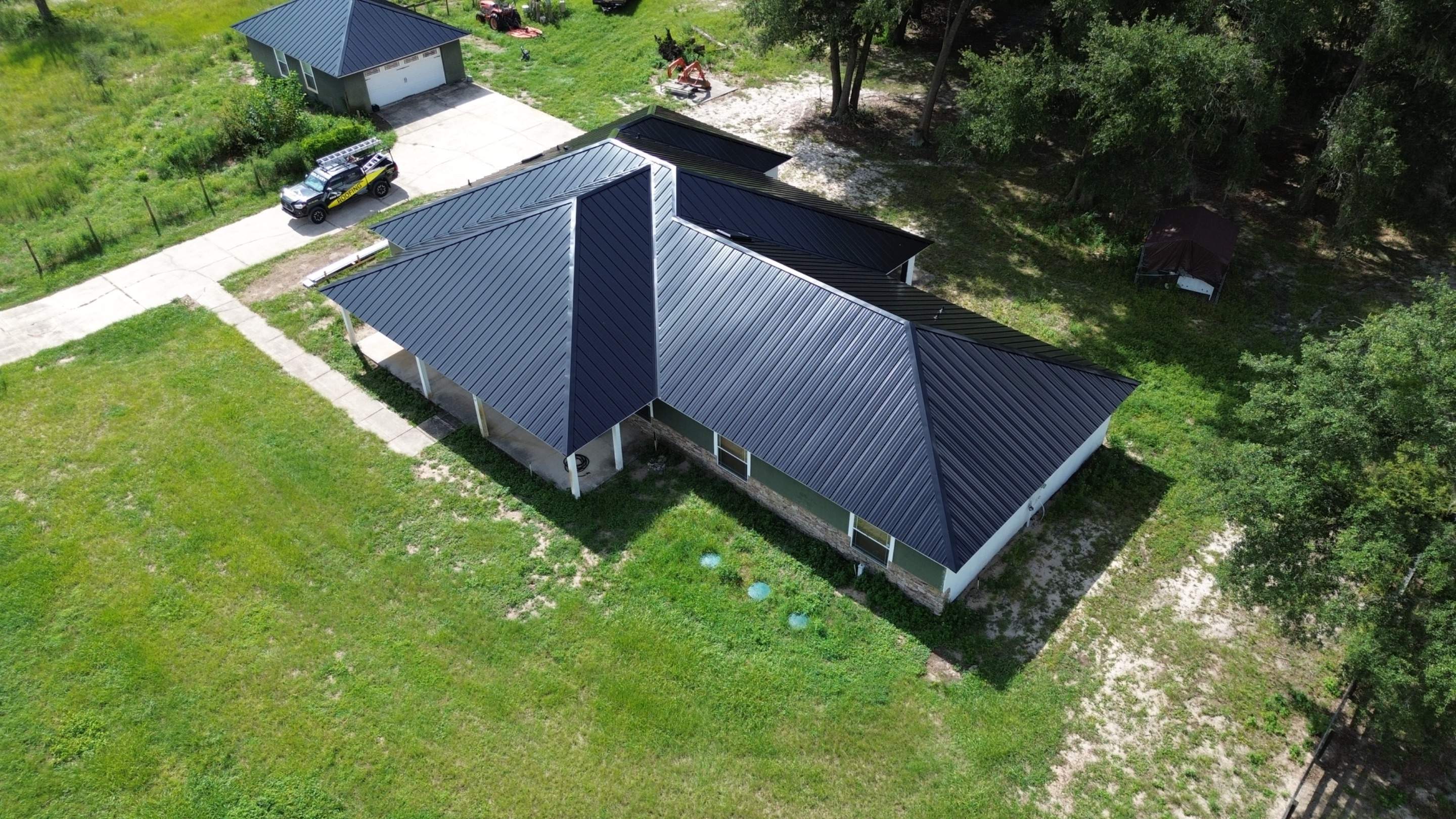 Residential Reroof | Architectural Shingles to 26 Gauge Standing Seam Metal | Groveland Fl by Gold Key Roofing