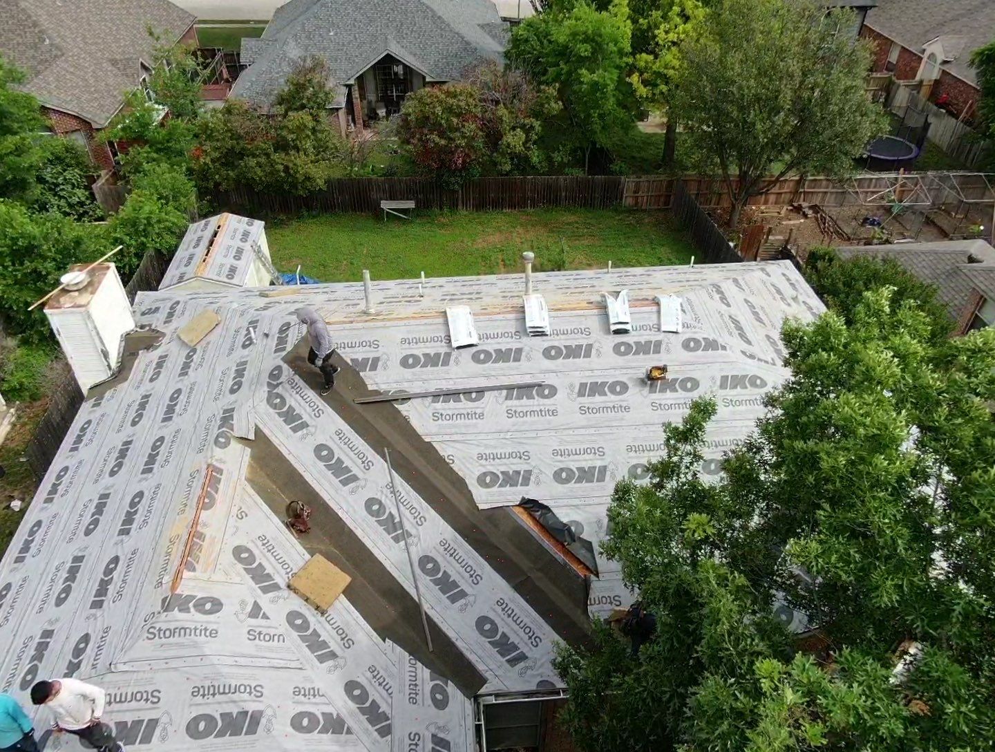 Residential Roofing Installation using Iko Dynasty Biscayne Bay Color by Becker Roofing and Exteriors