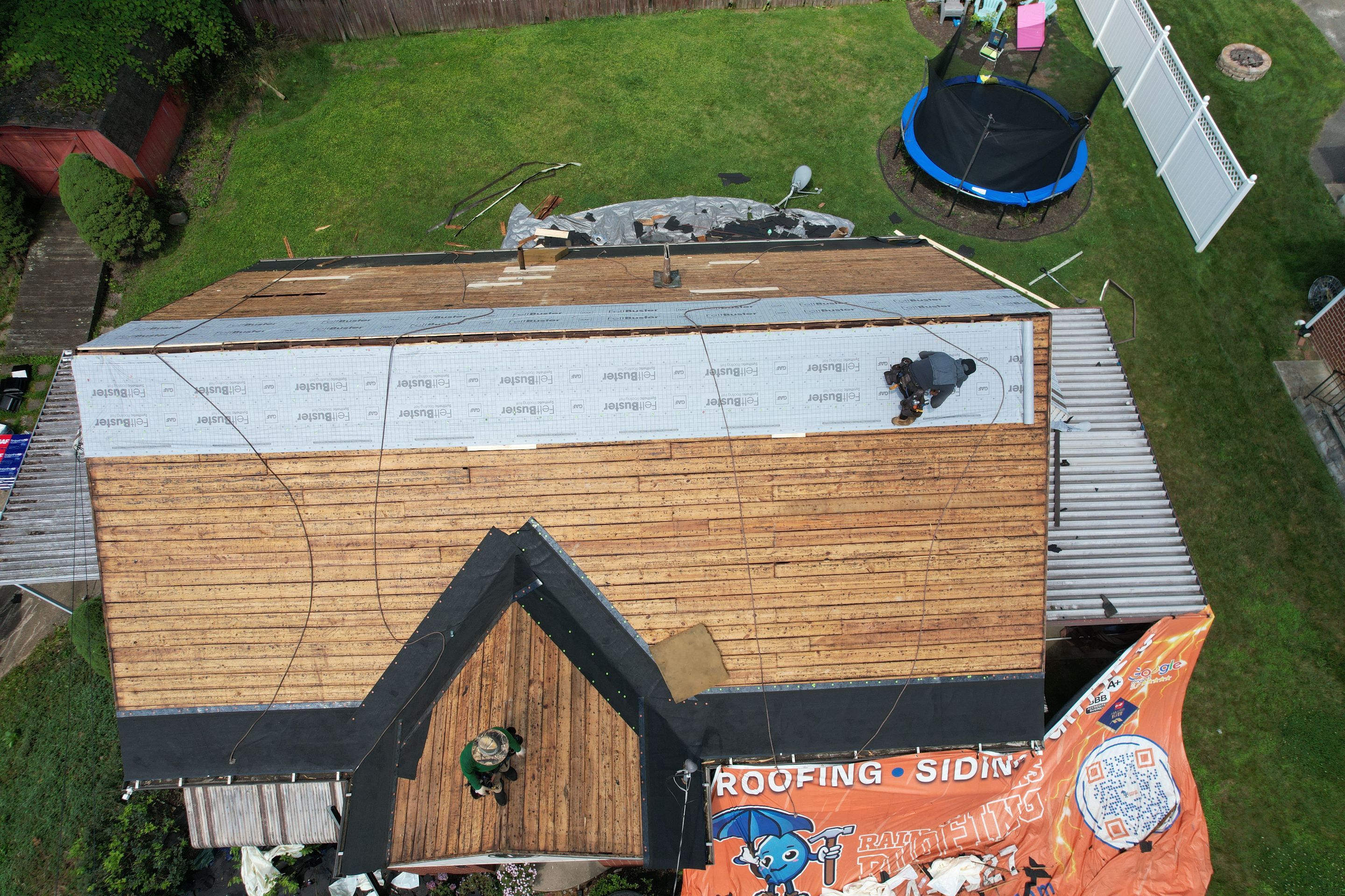 Residential Roofing Installation using GAF Timberline HDZ Pewter Gray by Rainstoppers Roofing