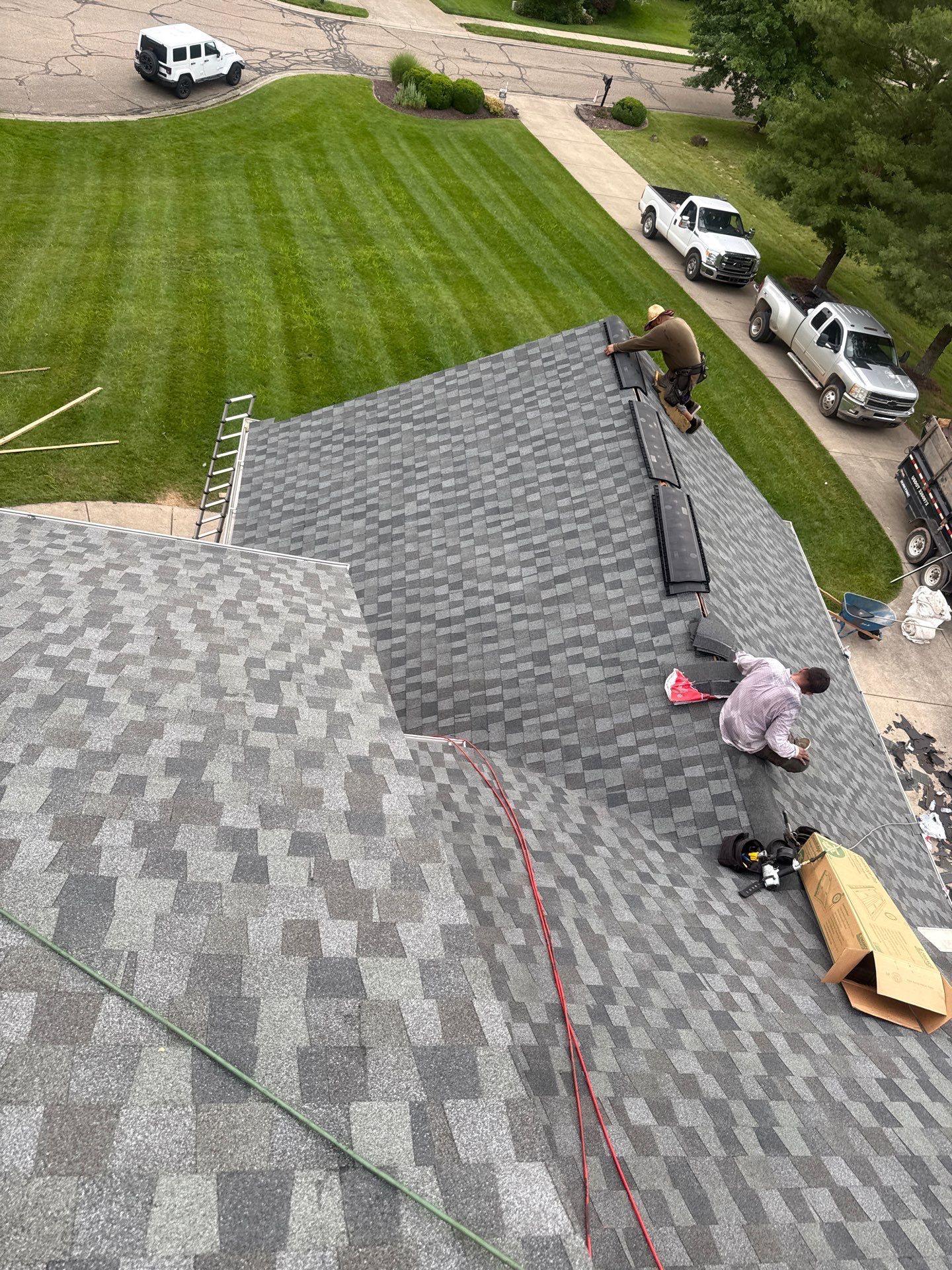 Residential Roofing Installation using GAF Timberline HDZ Mission Brown by Rainstoppers Roofing