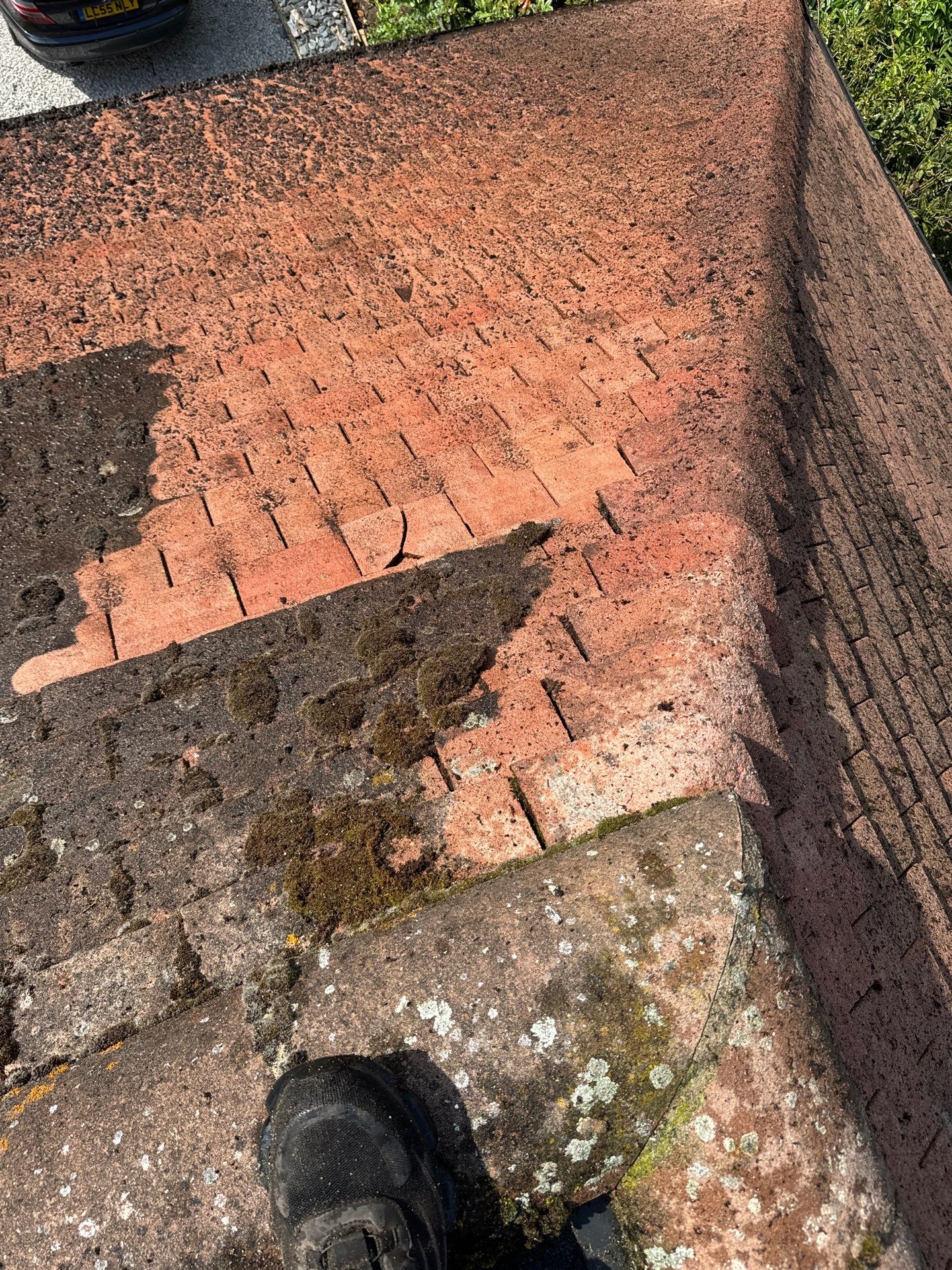 Roof Clean  - Moss Removal - Gutter Clean using Honda 15lpm Low Pressure Washing Machine by Ges Exterior Cleaning ltd