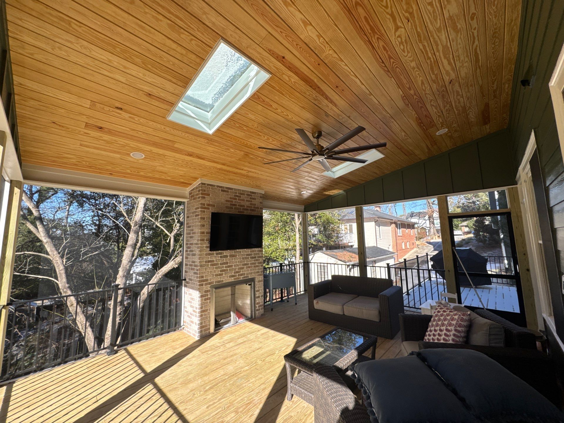 Atlanta Multi-Level Deck and Custom Screened-In Porch Addition by Swift Home Renovations