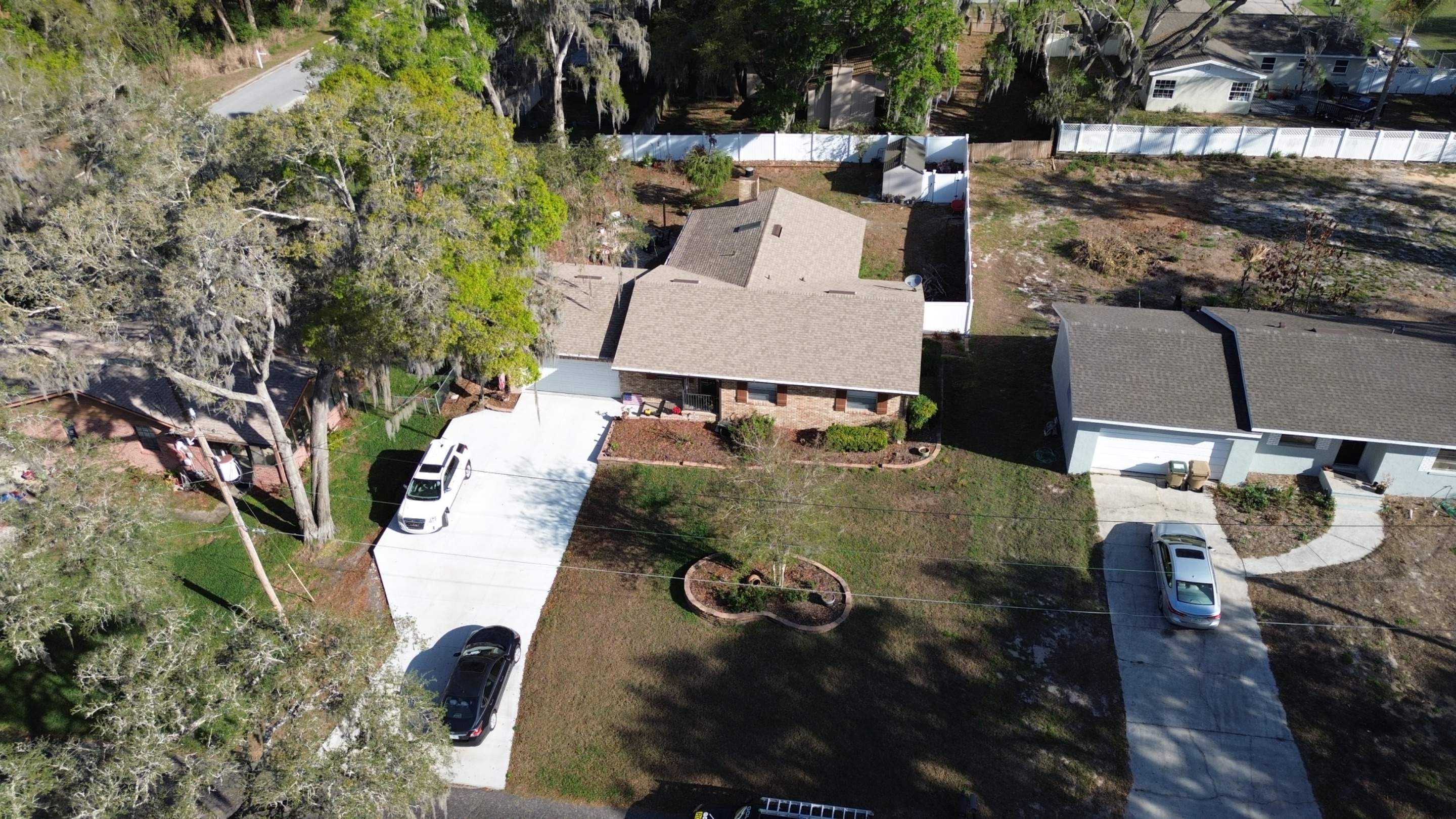 Drone pictures in Fruitland Park FL by Gold Key Roofing
