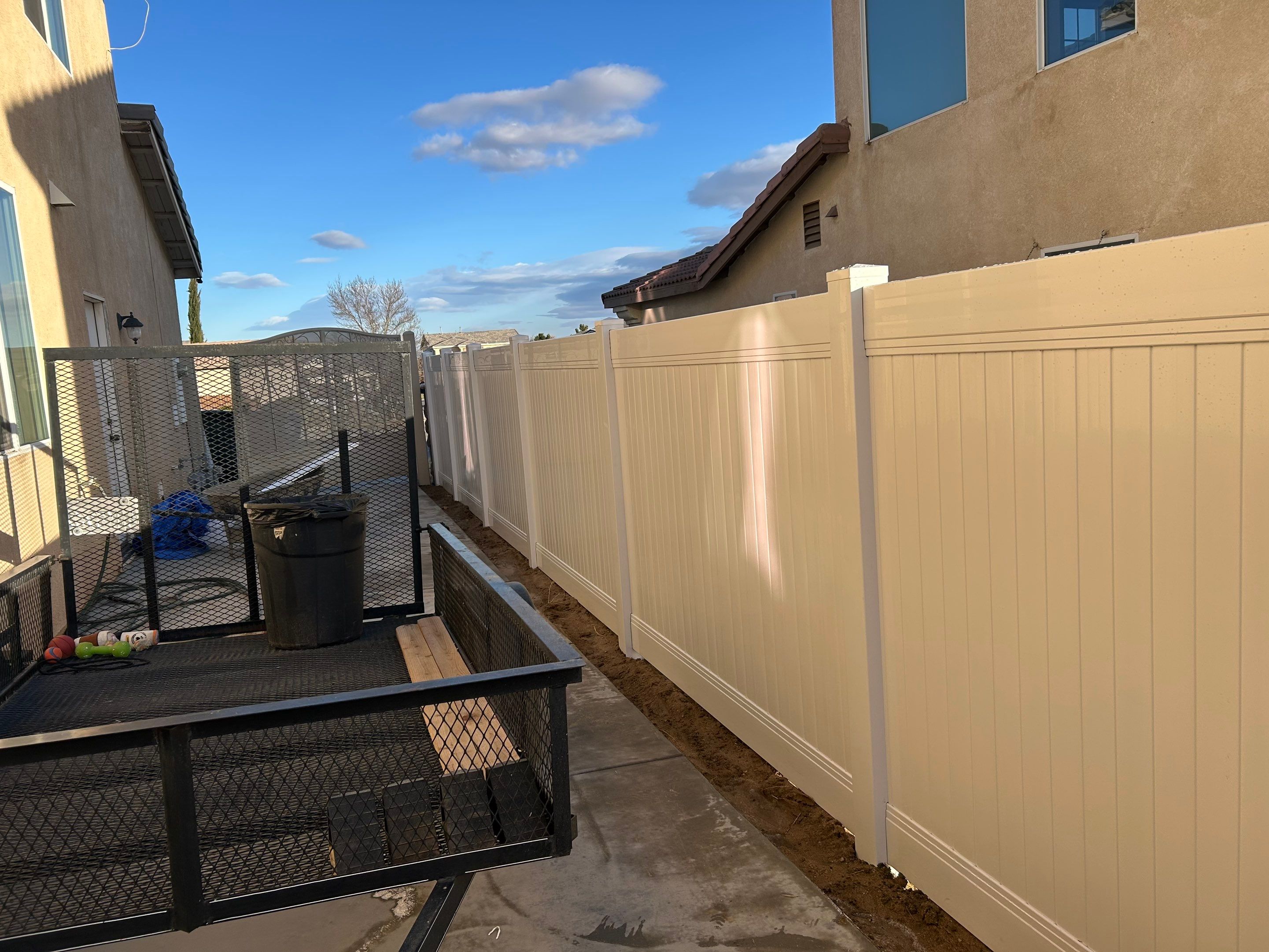 6ft White Privacy Vinyl by Fence Guys Inc.