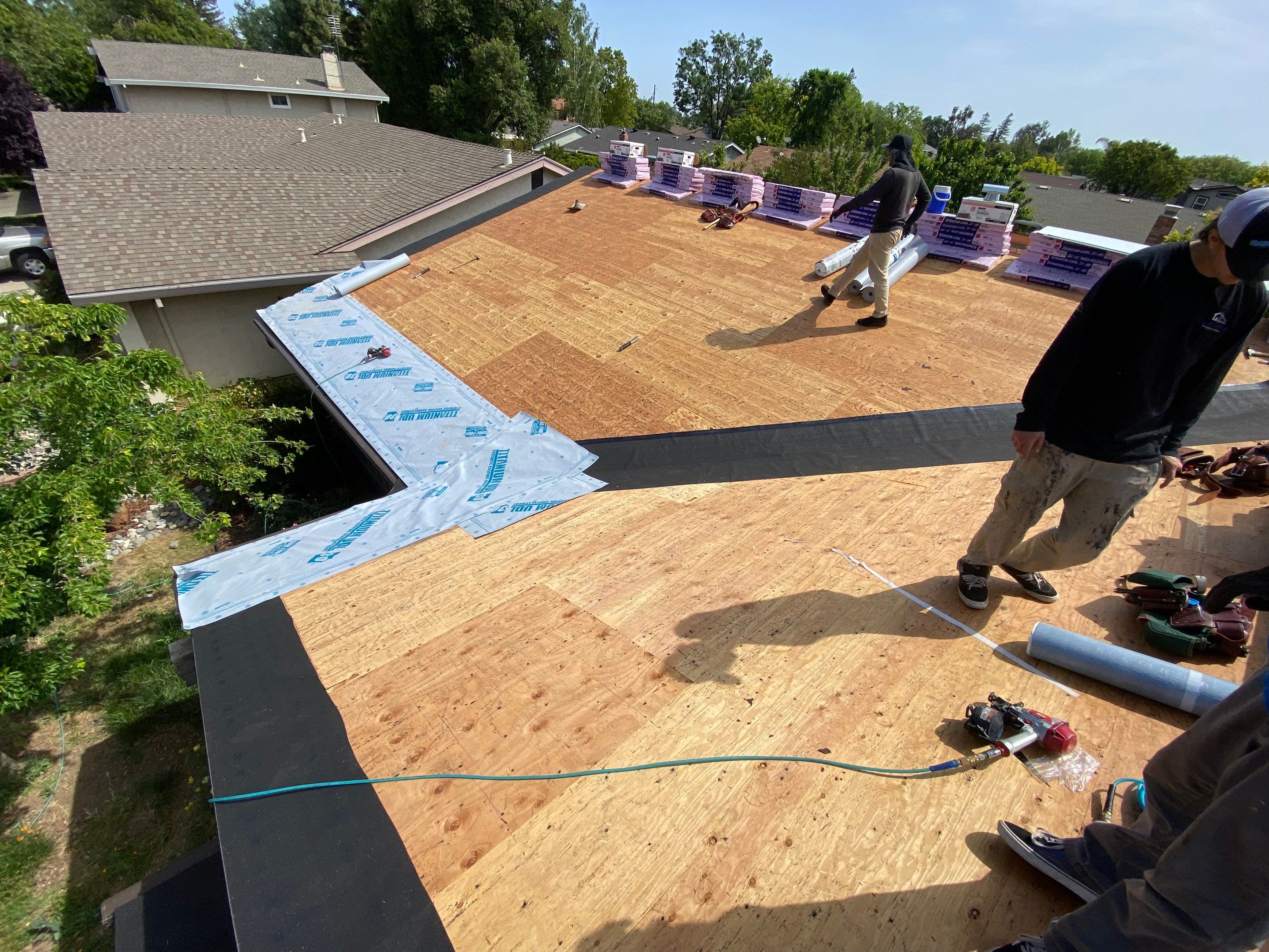 Residential Roofing Installation using Owens Corning Roofing Shingles by Byers Enterprises 