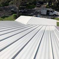 .032 Aluminum 1.5" Snap- Lock Solar White  by Total Roofing System The Metal Roof Experts