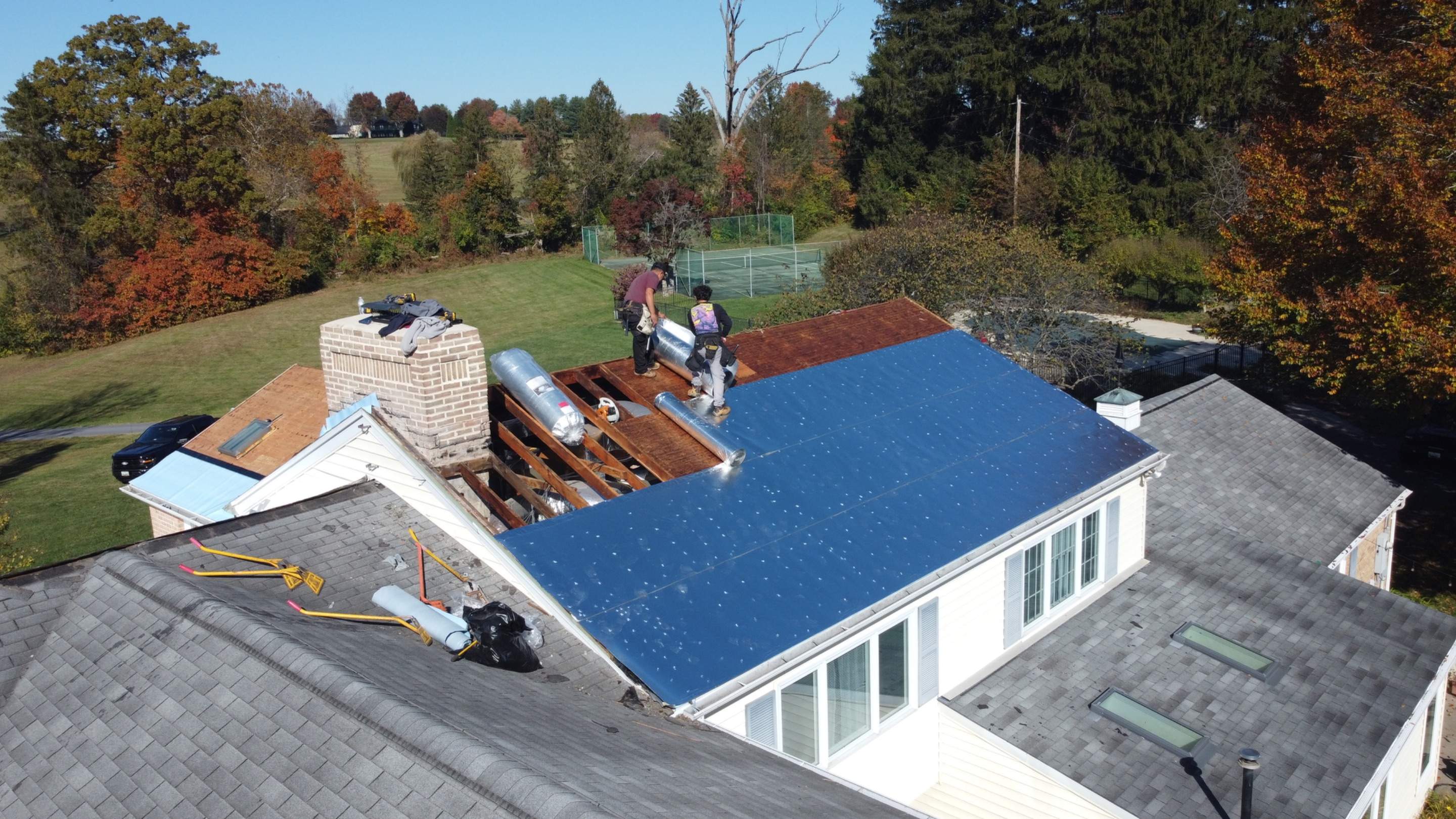 Residential Roofing Installation using Standing Seam Metal Roof | Mechanically Fastened | 24 Gauge by Matter Roofing & Construction