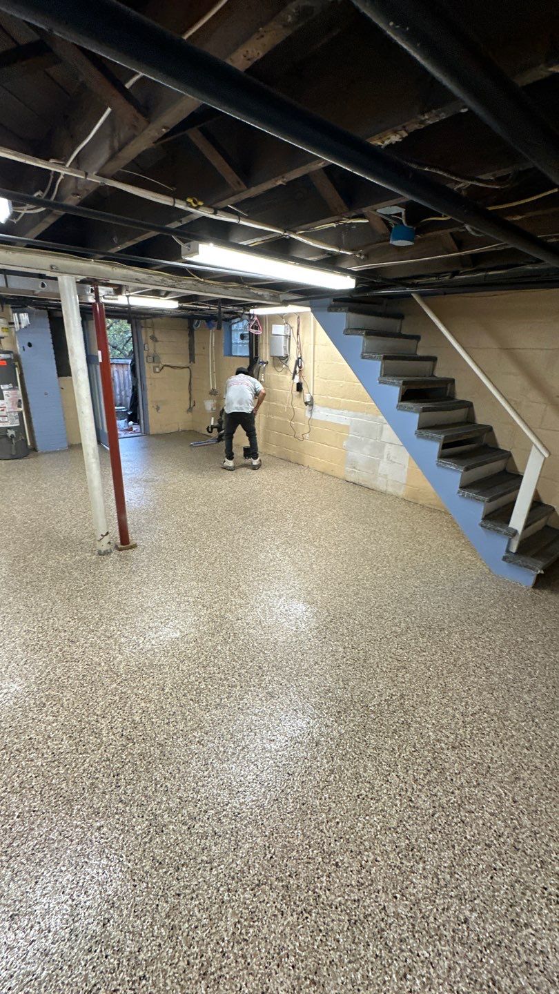 Shoreline Basement Project in Pittsburgh by Floors in a Day, Inc