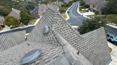 Residential Roof Replacement using GAF HDZ - Weathered Wood