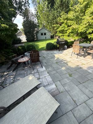 Gutter Cleaning in Nutley, NJ — Gallo Bros job photo