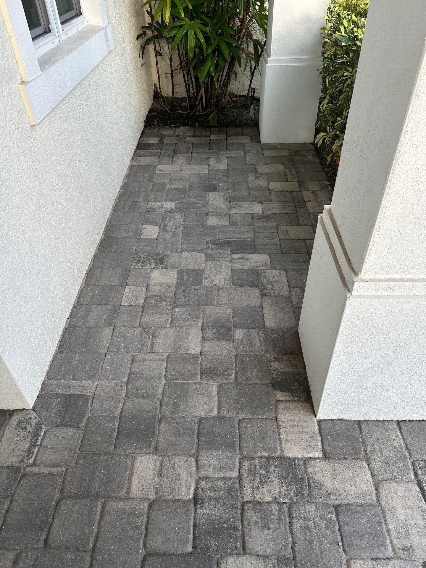 Paver Driveway, Sidewalk, and Culvert Cleaning in Winding River Community, Bradenton, FL by Sunshine AquaWash