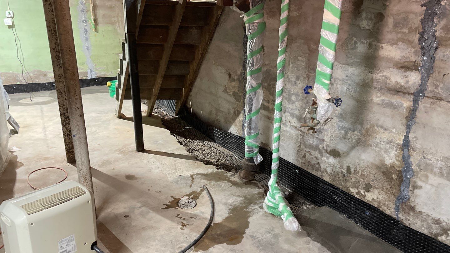 Interior Drain Tile & Foundation Crack Repair in Northeast Minneapolis by Waterproofing Northeast