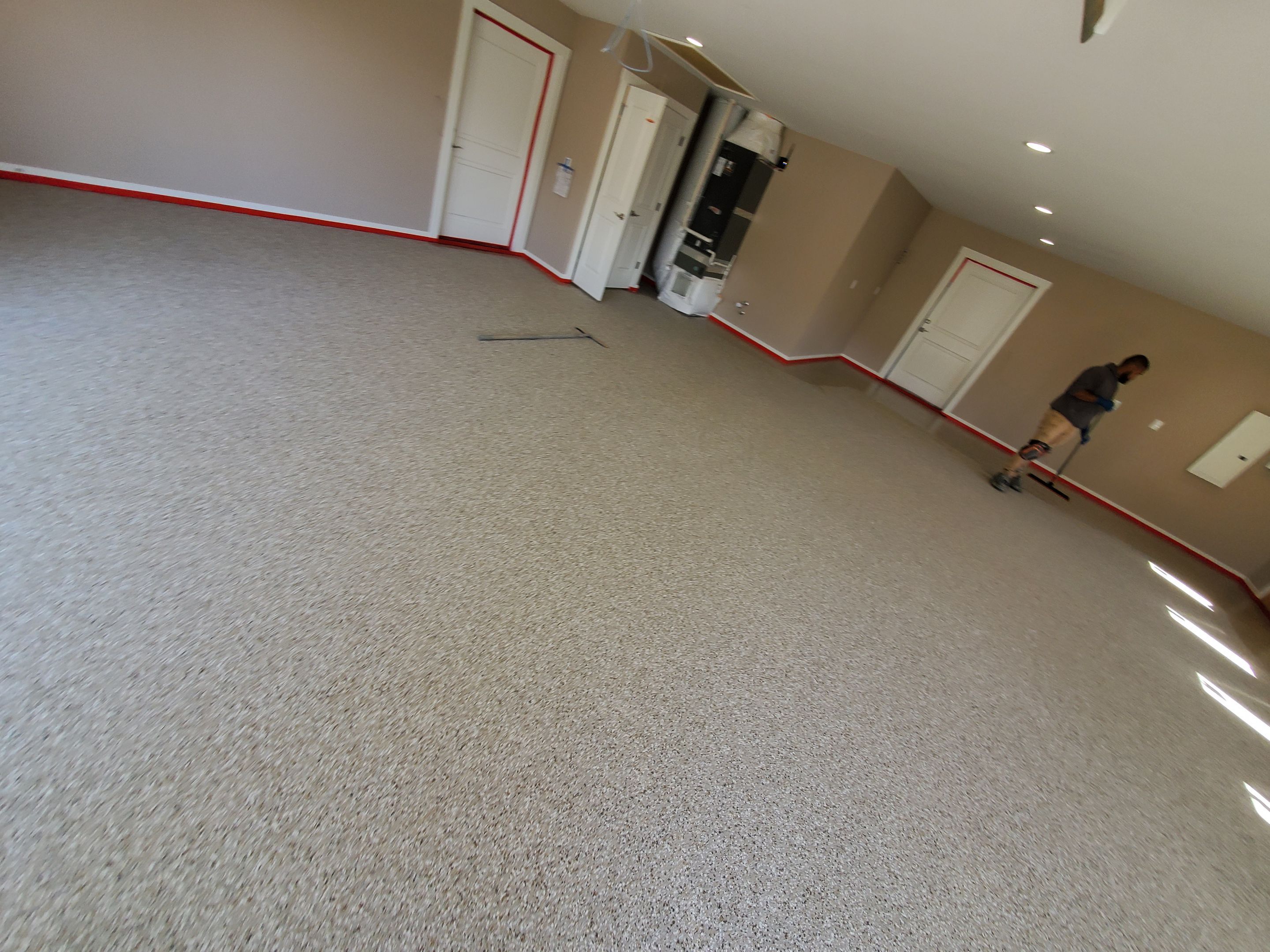 Garage Remodel using Pebble Beach by Croc Coatings, LLC