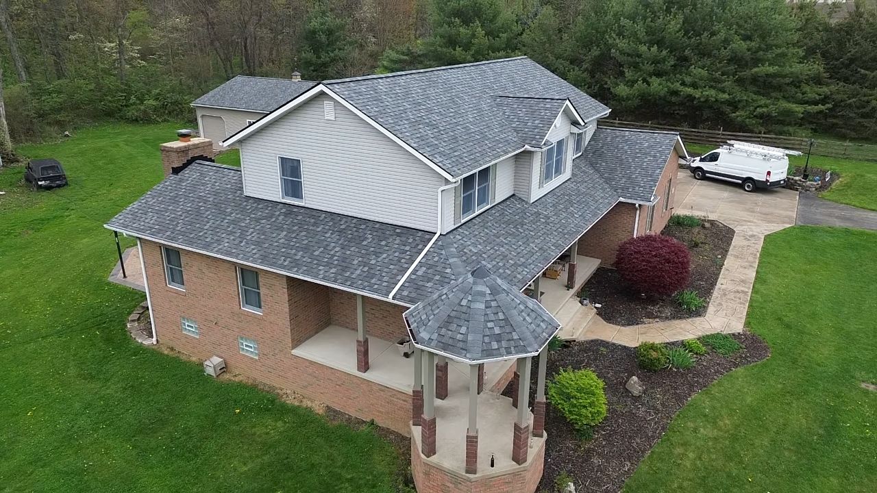 Atlas Pinnacle, Color, Coastal Granite, Drip Edge, Birch White by Eagle Eye Roofing