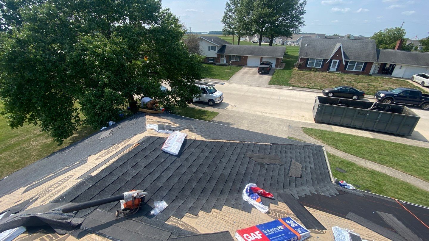 Residential Roofing Installation using GAF Timberline HDZ Charcoal by Nitro Roofing and Construction