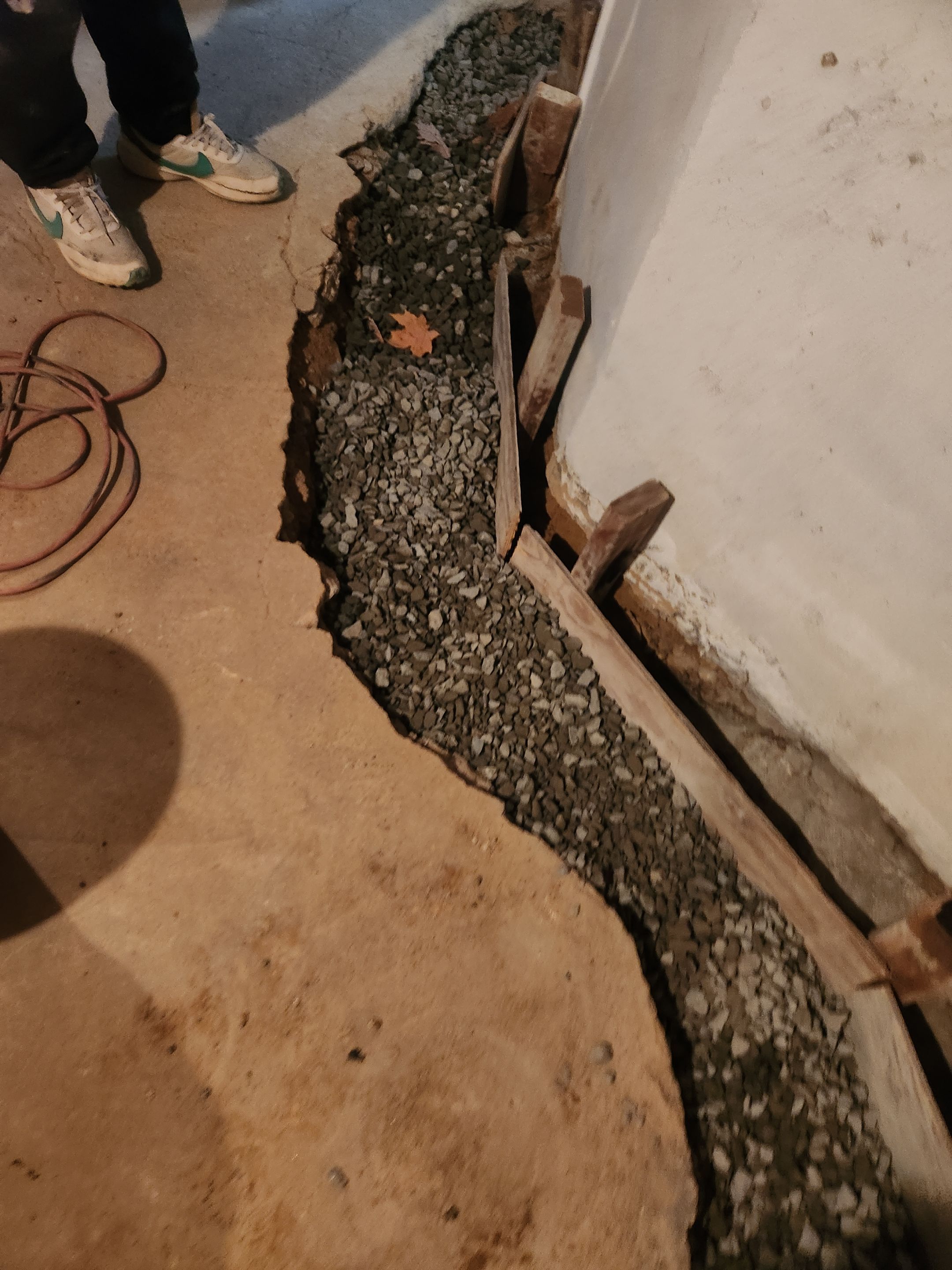 Interior French Drain Mt Tabor, NJ by Pure Service Pro, LLC 