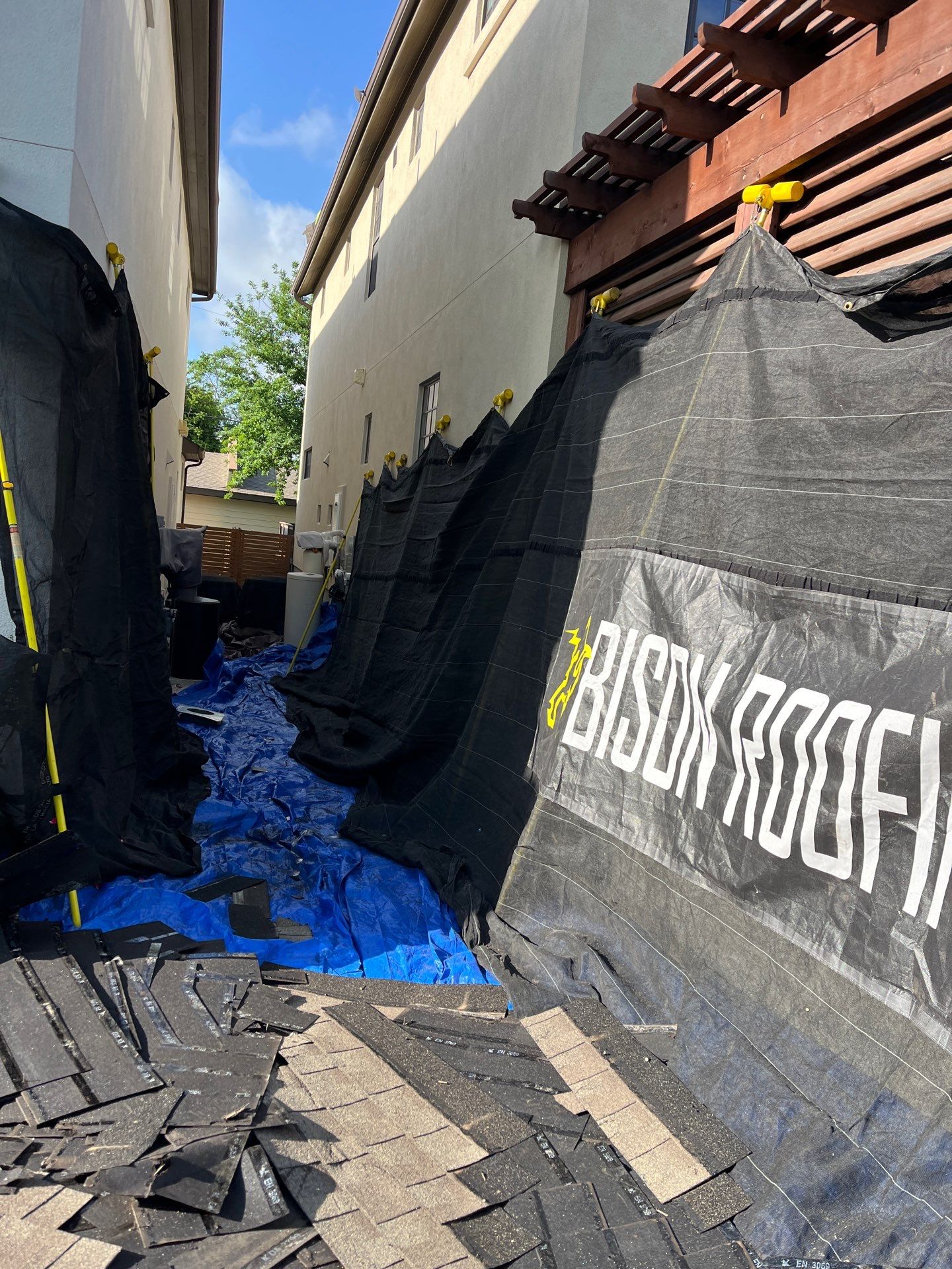 Project in San Antonio by Bison Roofing  