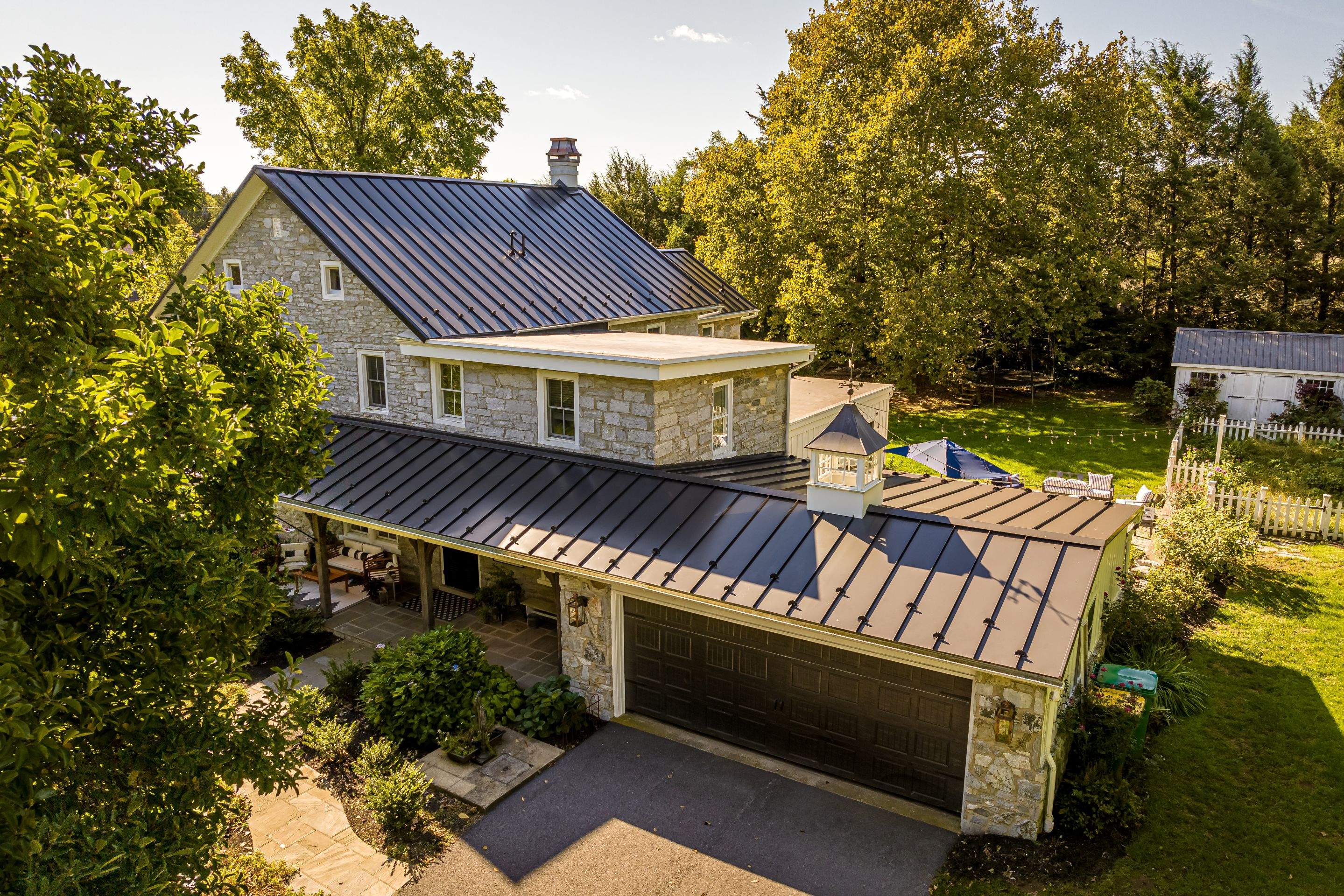 Metal Roof-black by Esh Builders