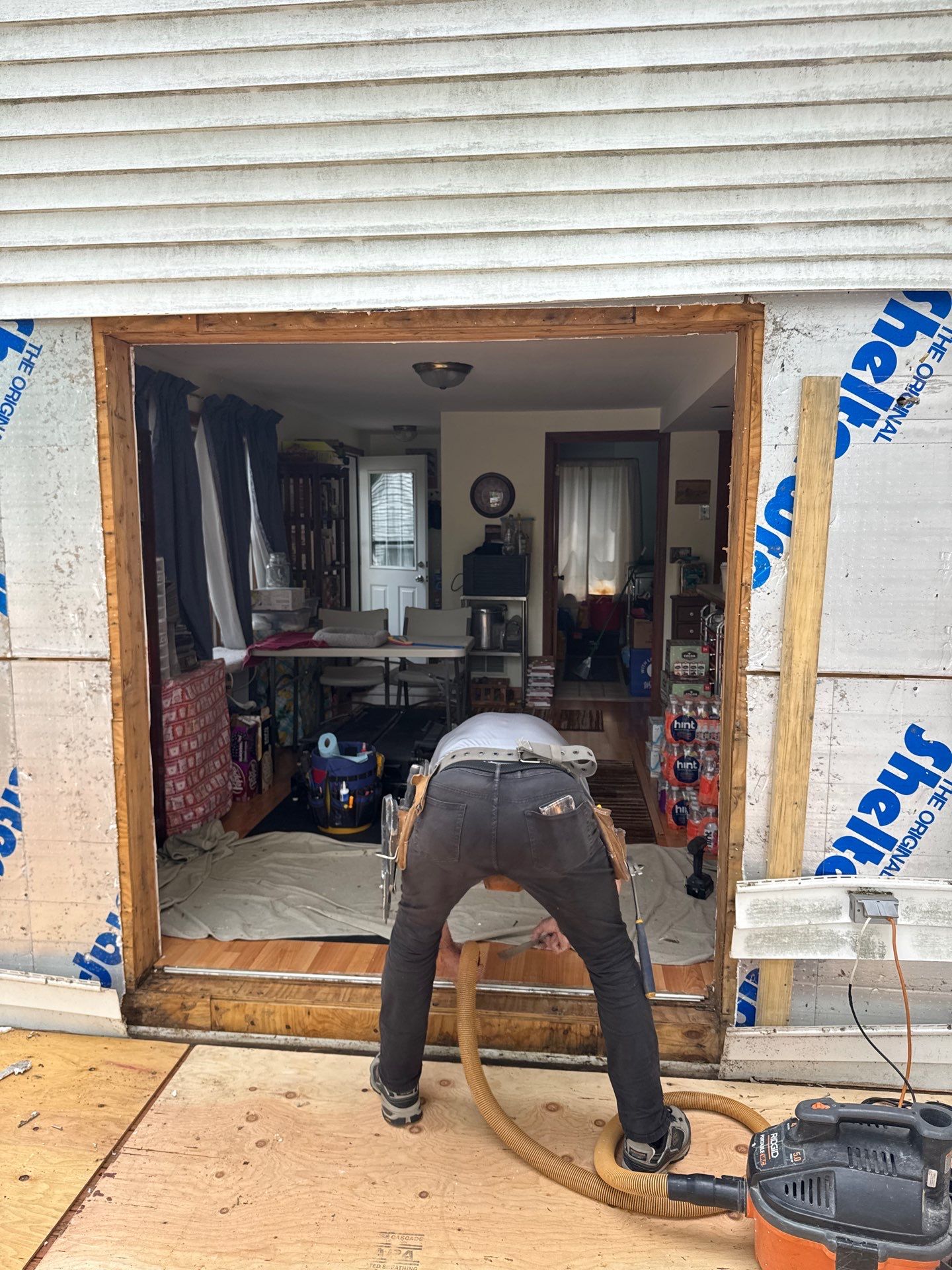 Patio Door Installation using Provia Patio Door by DiGiorgi Roofing and Siding Inc