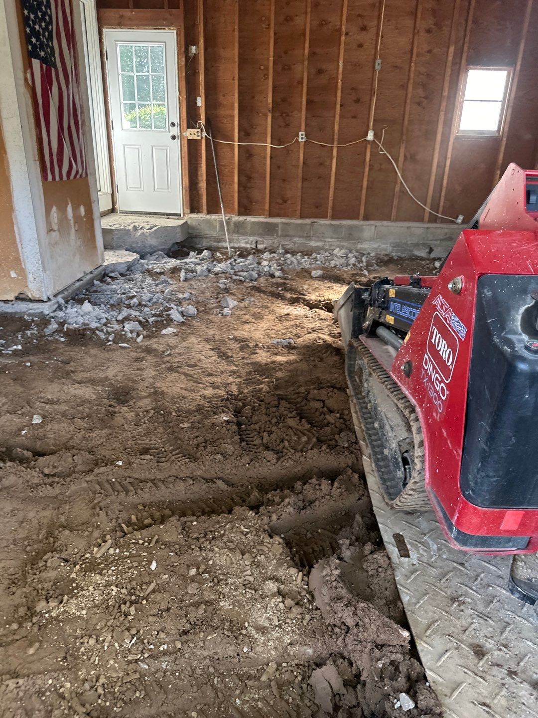 Concrete garage floor replacement  by NG Masonry & Construction LLC