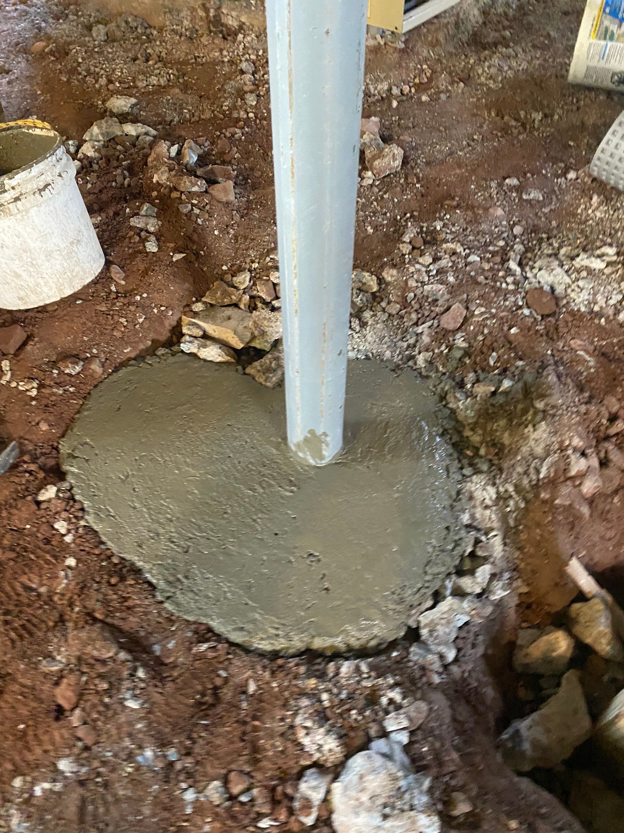 Interior French Drain, Lally Column Replacement & Concrete Floor Replacement in South Orange, NJ by Pure Service Pro, LLC
