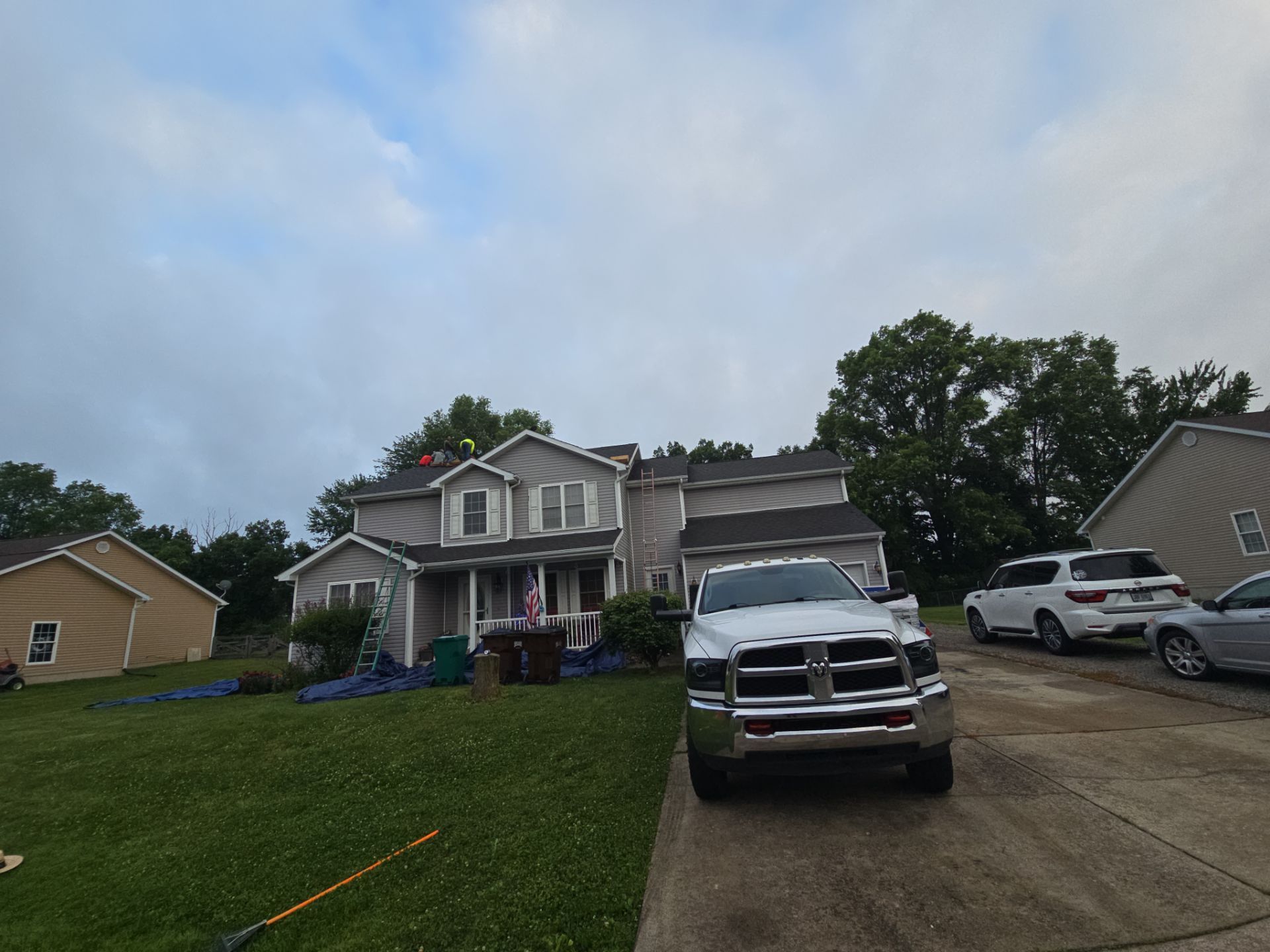 GAF Timberline HDZ Pewter Shingle Roof Replacement in Mt Orab