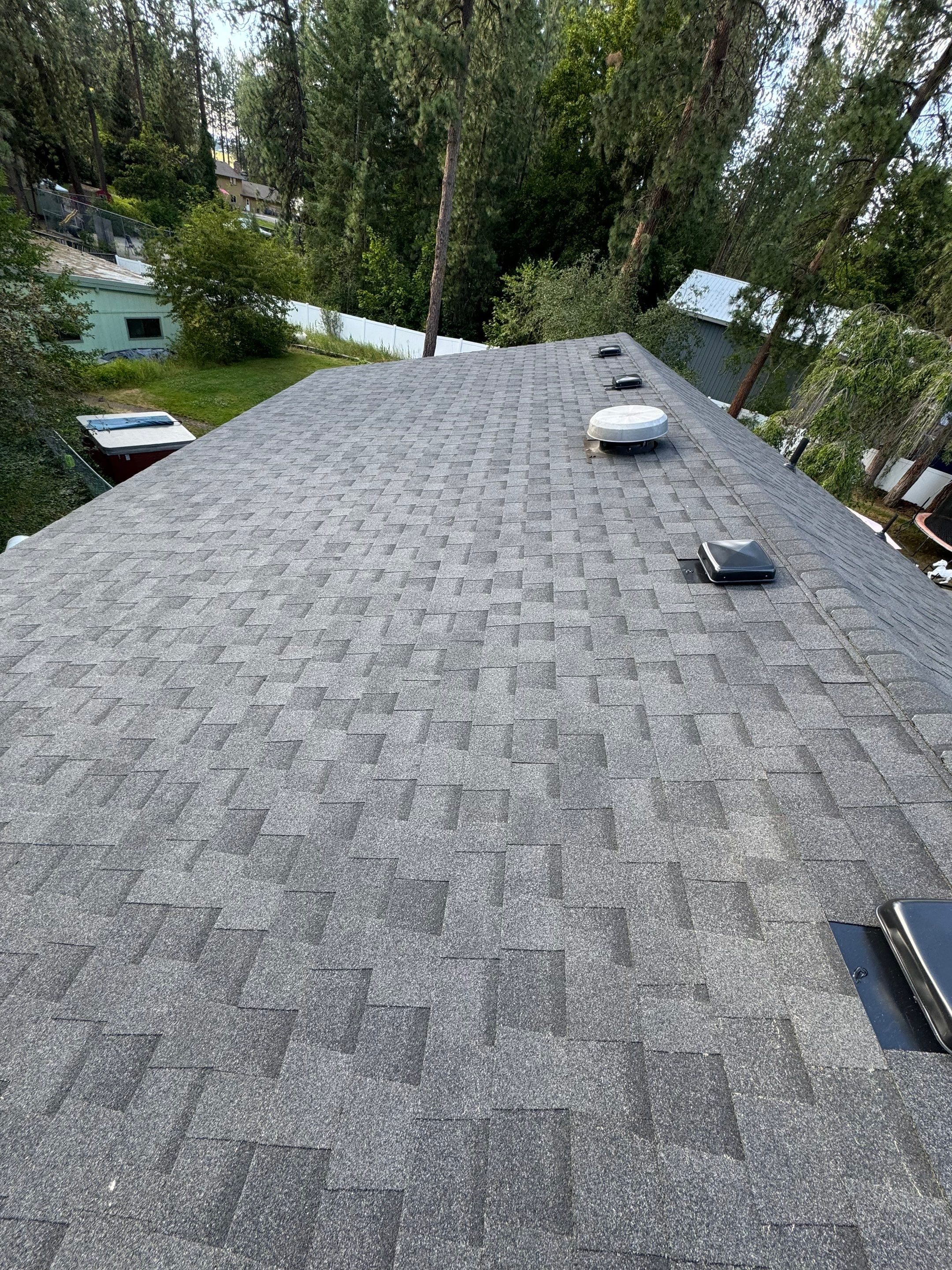 Architectural Shingle Roof Replacement West Appaloosa Road Coeur d'Alene, ID 83815 The Cascade System - CertainTeed Landmark® Shingle- Moire Black by Alpine Roofing