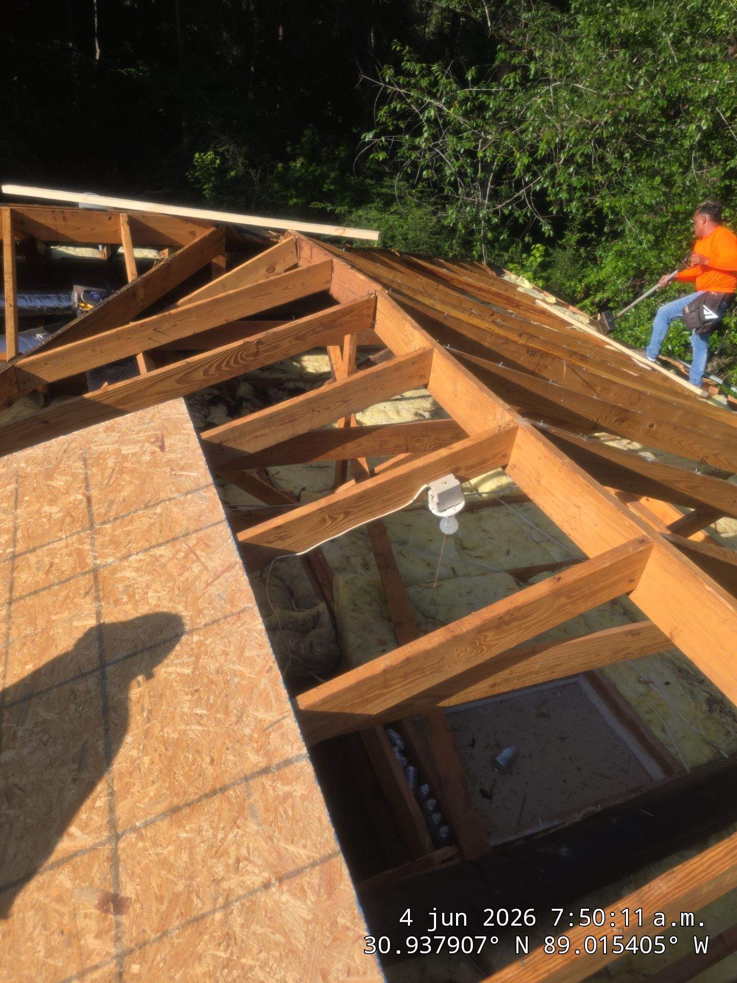 Full Architectural Shingle Roof Replacement Following Storm Damage in Wiggins by Frontline Roofing