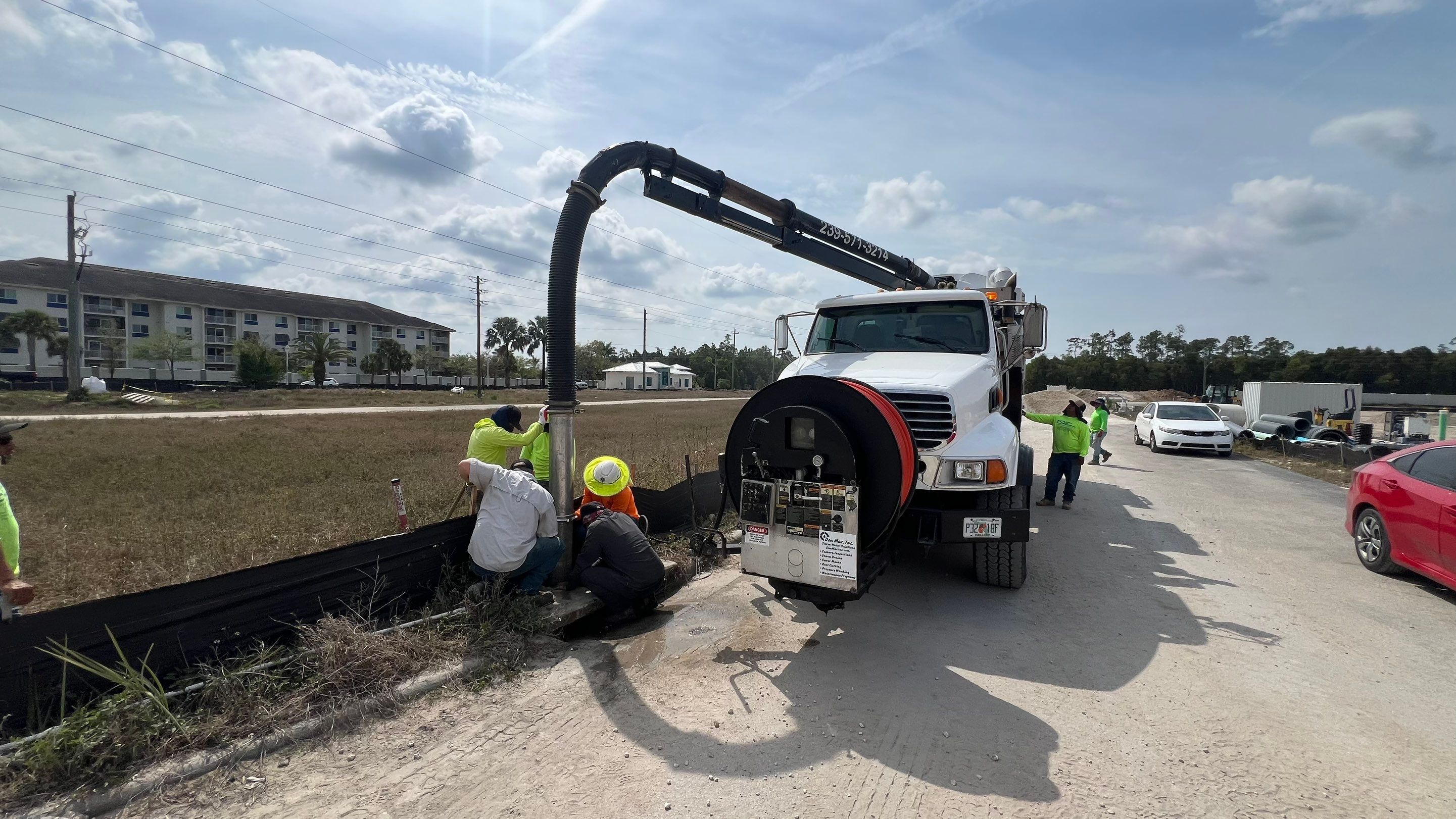 Redevelopment Project Stormwater System Cleaning by Don Mar, Inc. Storm Water Solutions