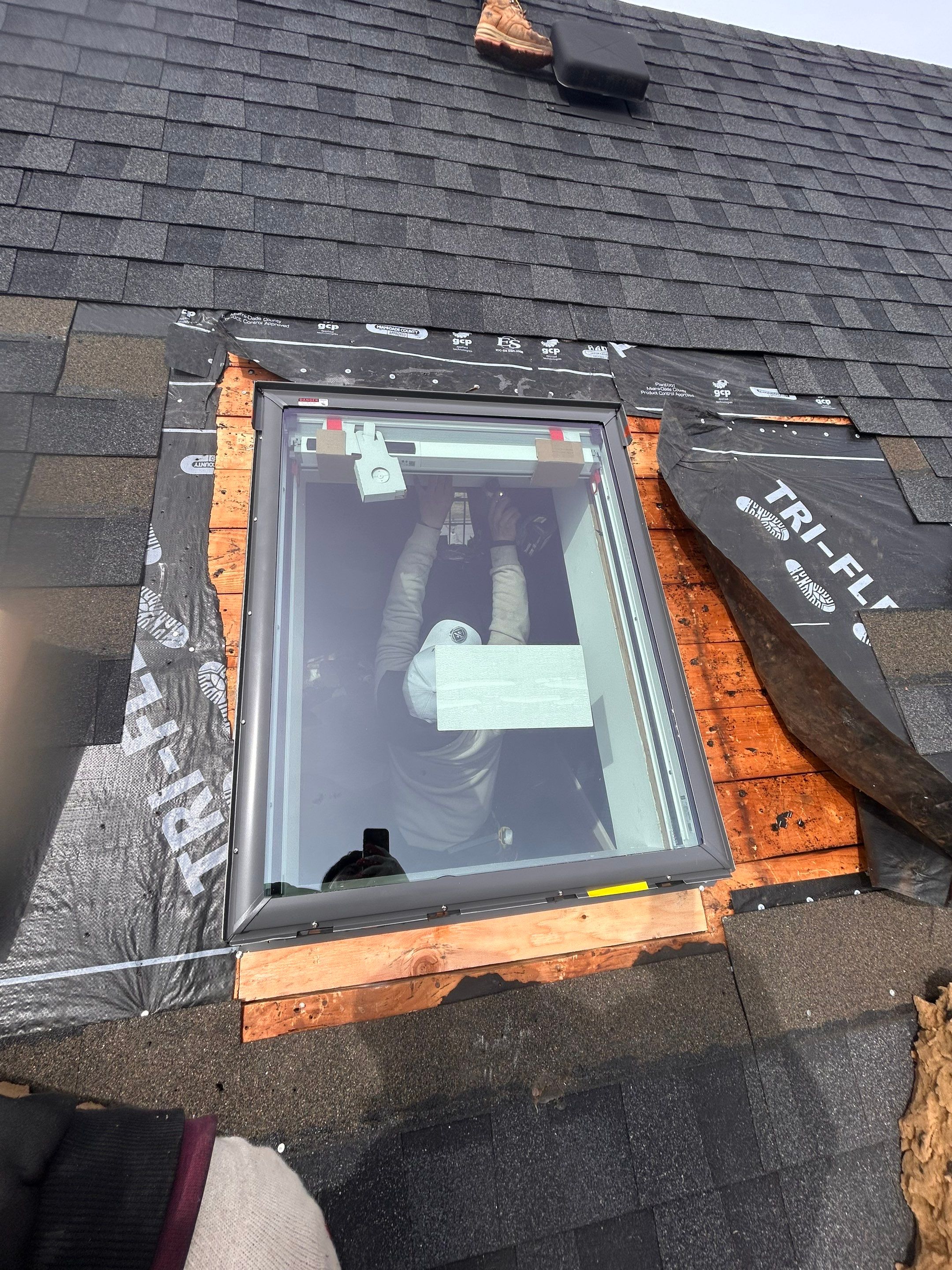 Project: Premium Skylight Replacement + Gutter Upgrades by Mighty Dog Roofing of Greater Middlesex County